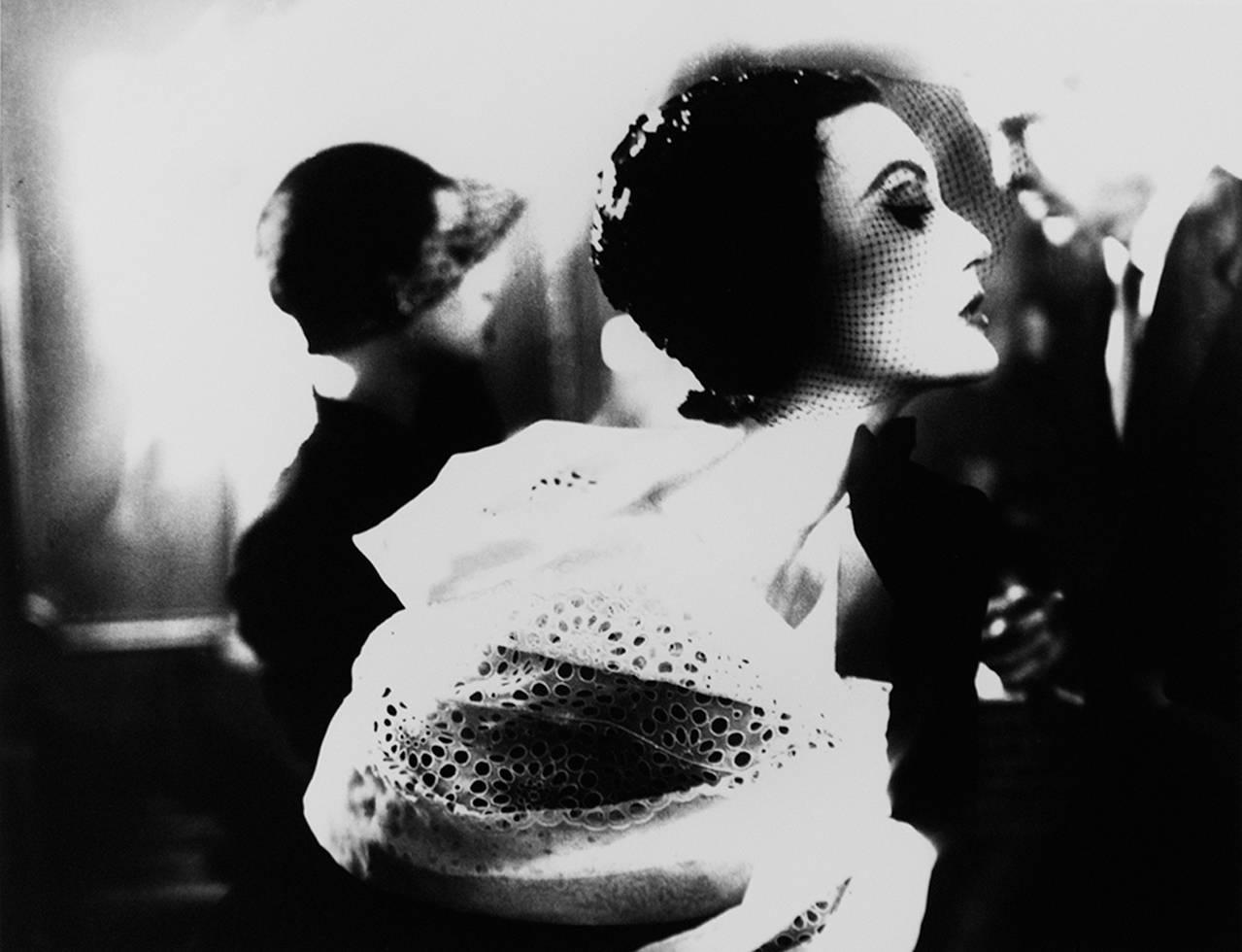 Lillian Bassman Black and White Photograph - Black and White: Mary Jane Russell, Le Pavillion