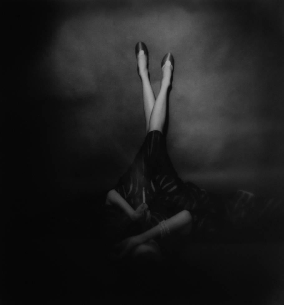 Lillian Bassman Figurative Photograph – Well-Dressed Leg: Dorian Leigh, New York