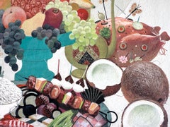 Oriental Cooking Book Illustration Food Cornucopia