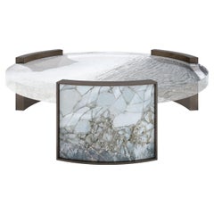 Lillian Gorbachincky Atelier Palermo Coffee Table Featuring Signature Art Glass