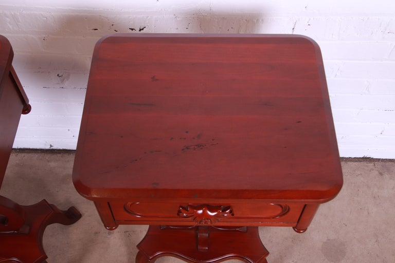 Lillian Russell Collection Victorian Cherry Nightstands by Davis