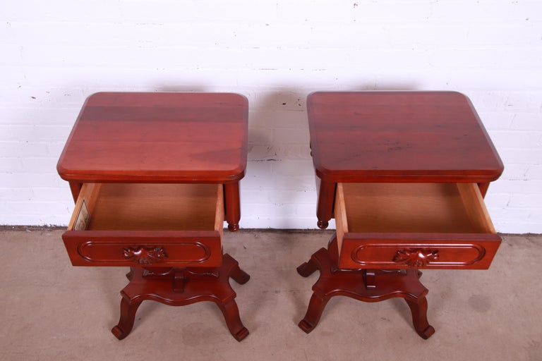 Lillian Russell Collection Victorian Cherry Nightstands by Davis