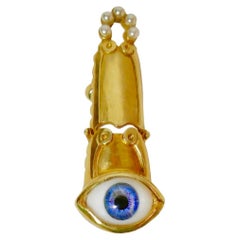 Lillian Shalom Surrealist Eye Armor Ring