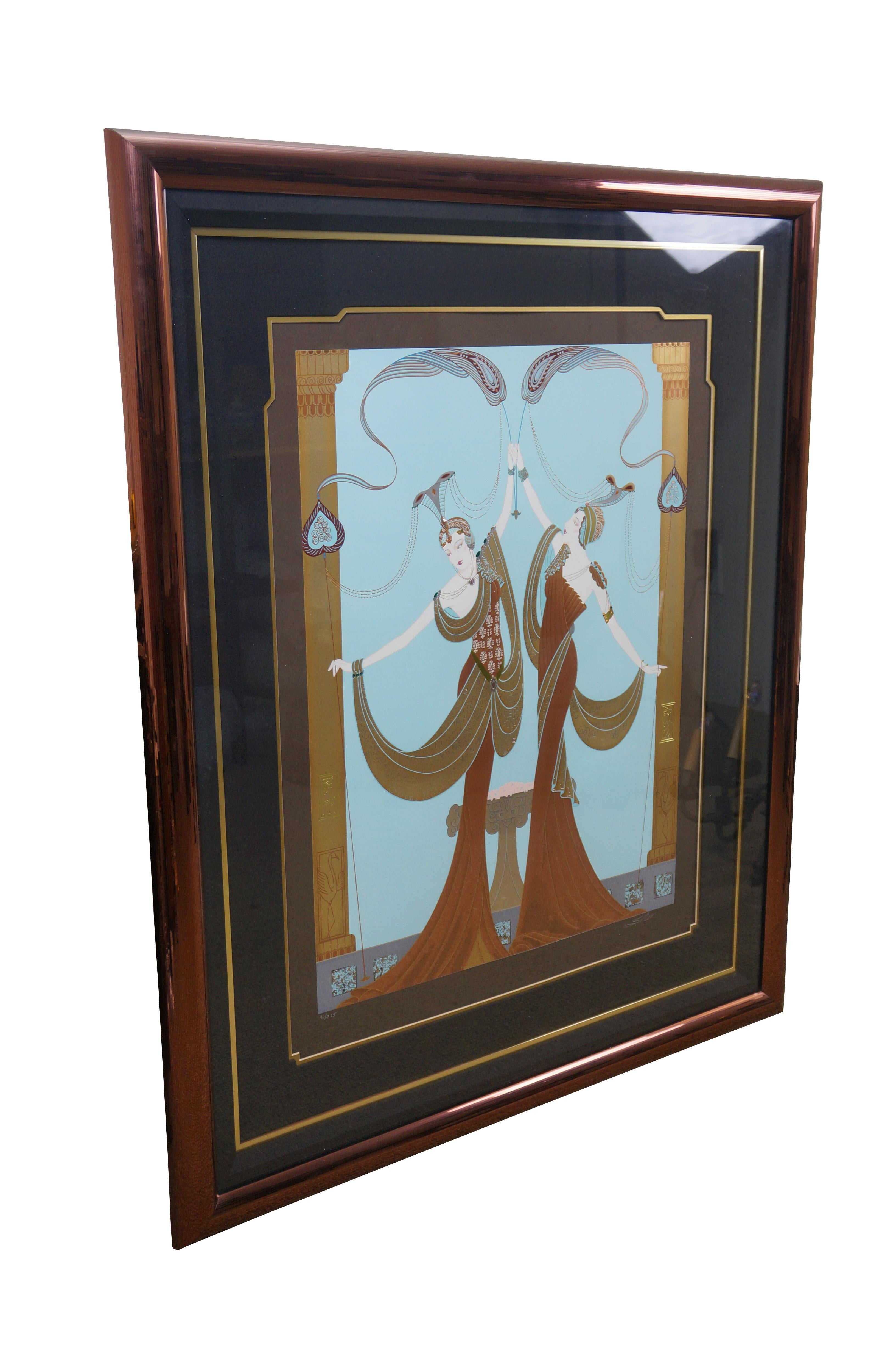 Sehr große und beeindruckende Serigrafie von Lillian Shao aus dem Jahr 1991 mit dem Titel 