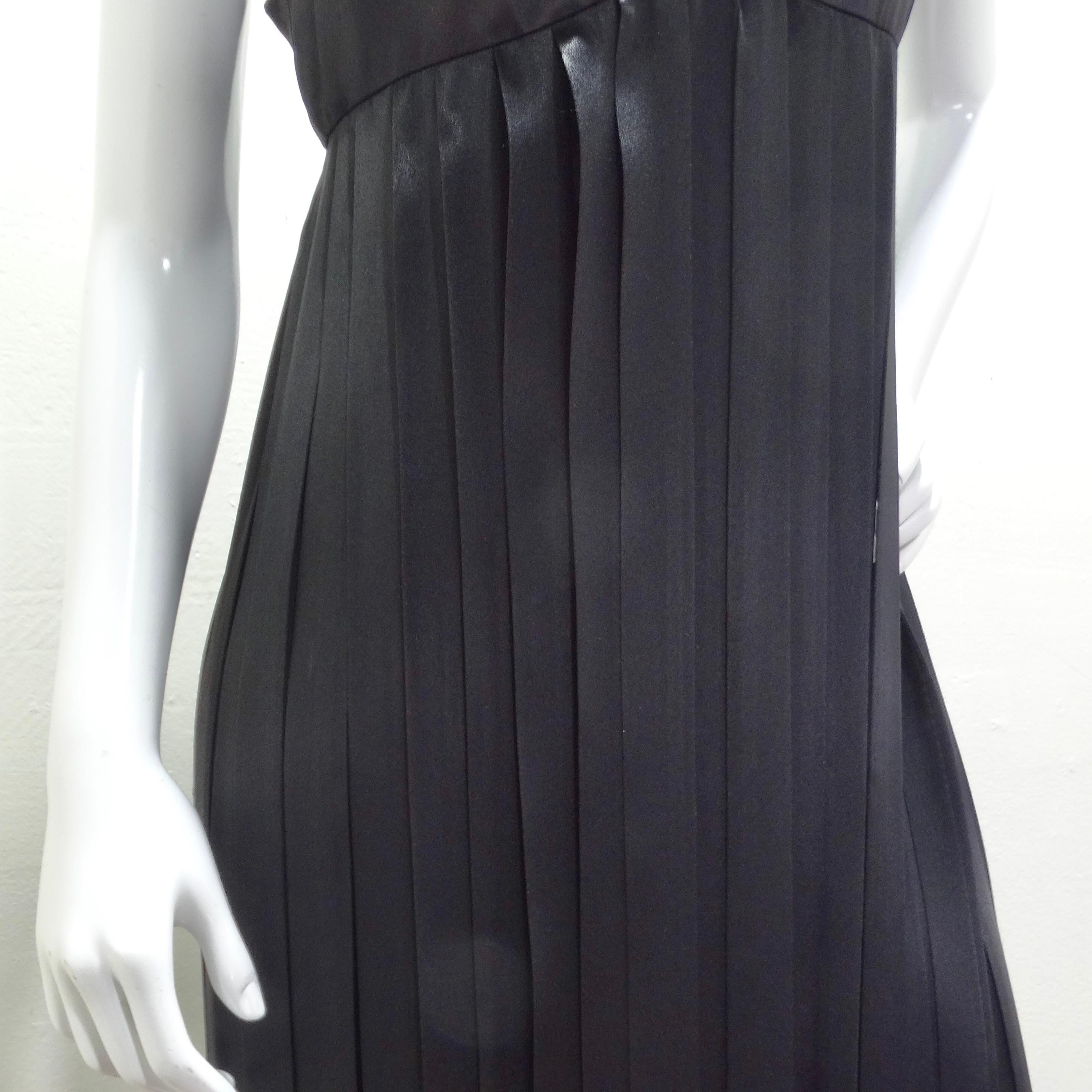 Lillie Rubin 1960s Black Carwash Maxi Dress 1
