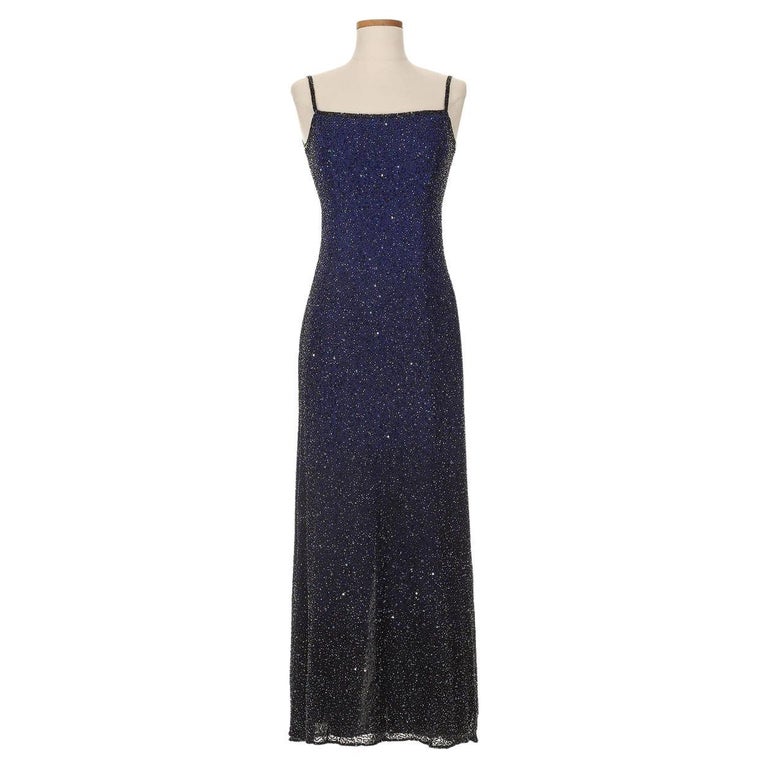 Lillie Rubin Ombre Sequin Midi Dress at 1stDibs