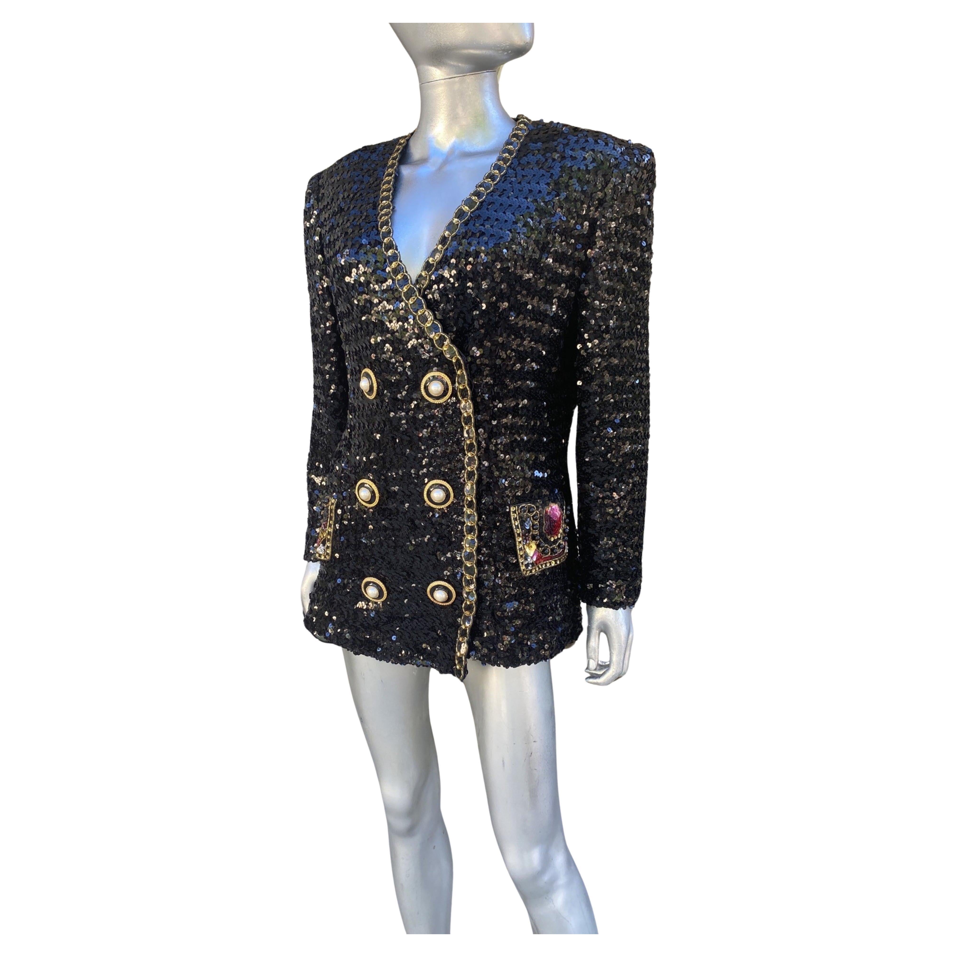 They don’t make them like they used to! Specially made for a Lillie Rubin Boutiques, this rare jacket was purchased in Florida at Bal Harbor. The detail and workmanship on this jacket looks like it would cost thousands of dollars. The jacket is