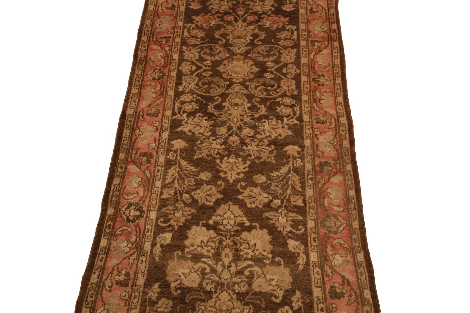 Hand-Knotted Lillihan Antique-Washed Runner - 2'9