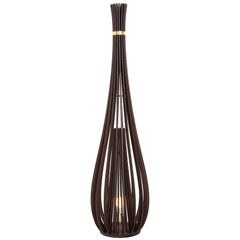 Lilliput Brazilian Contemporary Wood Floor Lamp by Lattoog