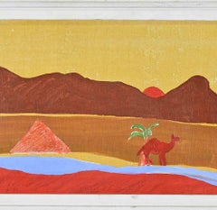 La Playa Roja - Pintura de Lillo Bartoloni - 1988