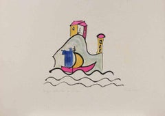 The Boat - Lithograph by Lillo Bartoloni - 1980s