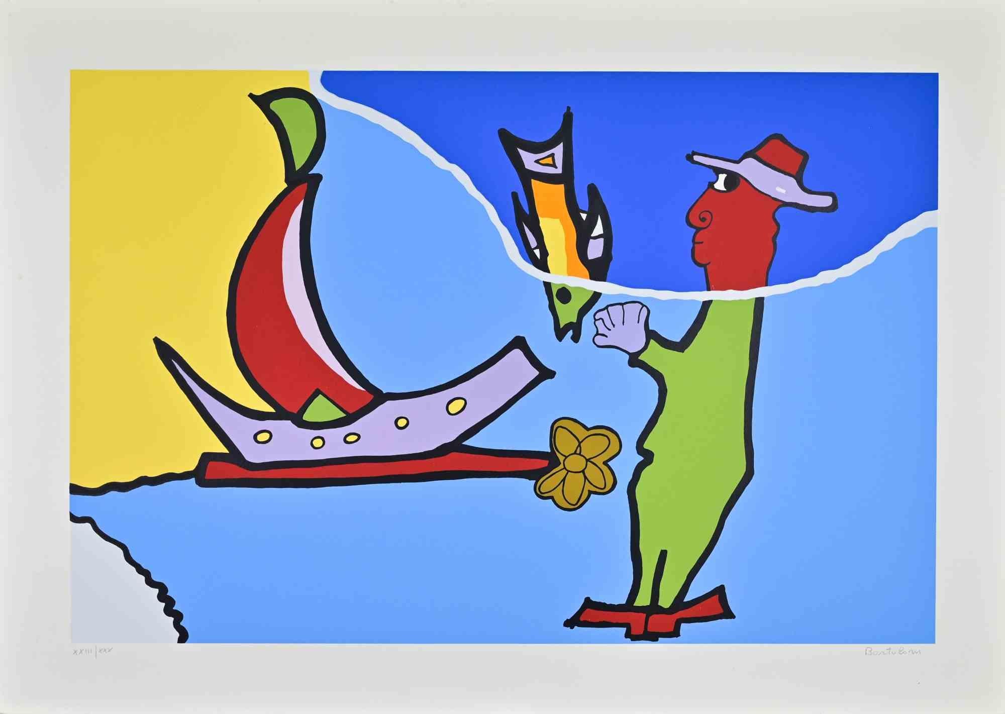 The Sea Screen Print, Contemporary, Signed, Edition of 120, 1980s