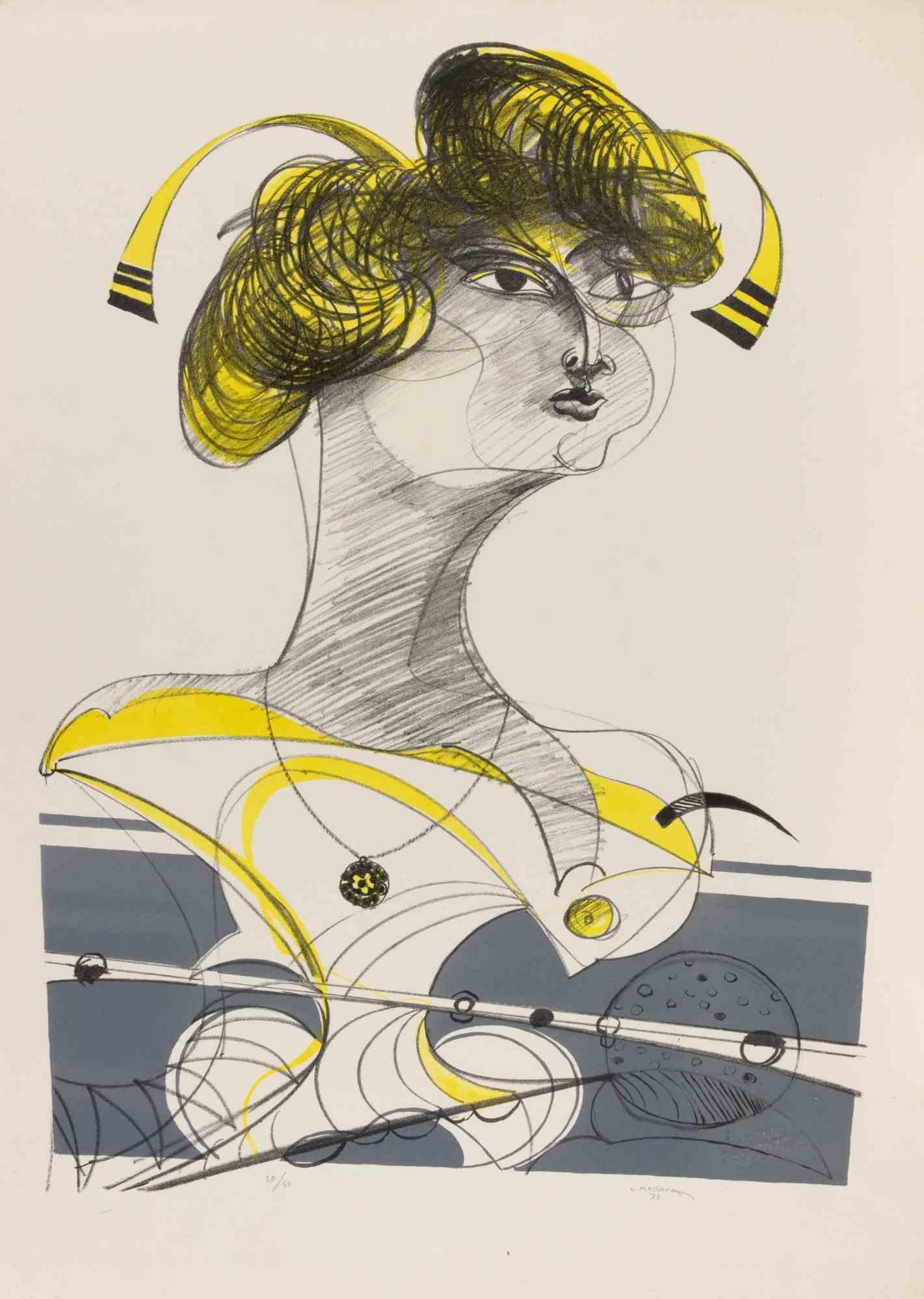 Lithograph on paper.

Hand signed and numbered.

Edition of 50.

Very good condition.