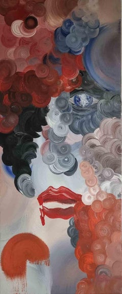 La signora del Quinto Piano - Acrylic on Canvas by Lillo Sauto - 2017