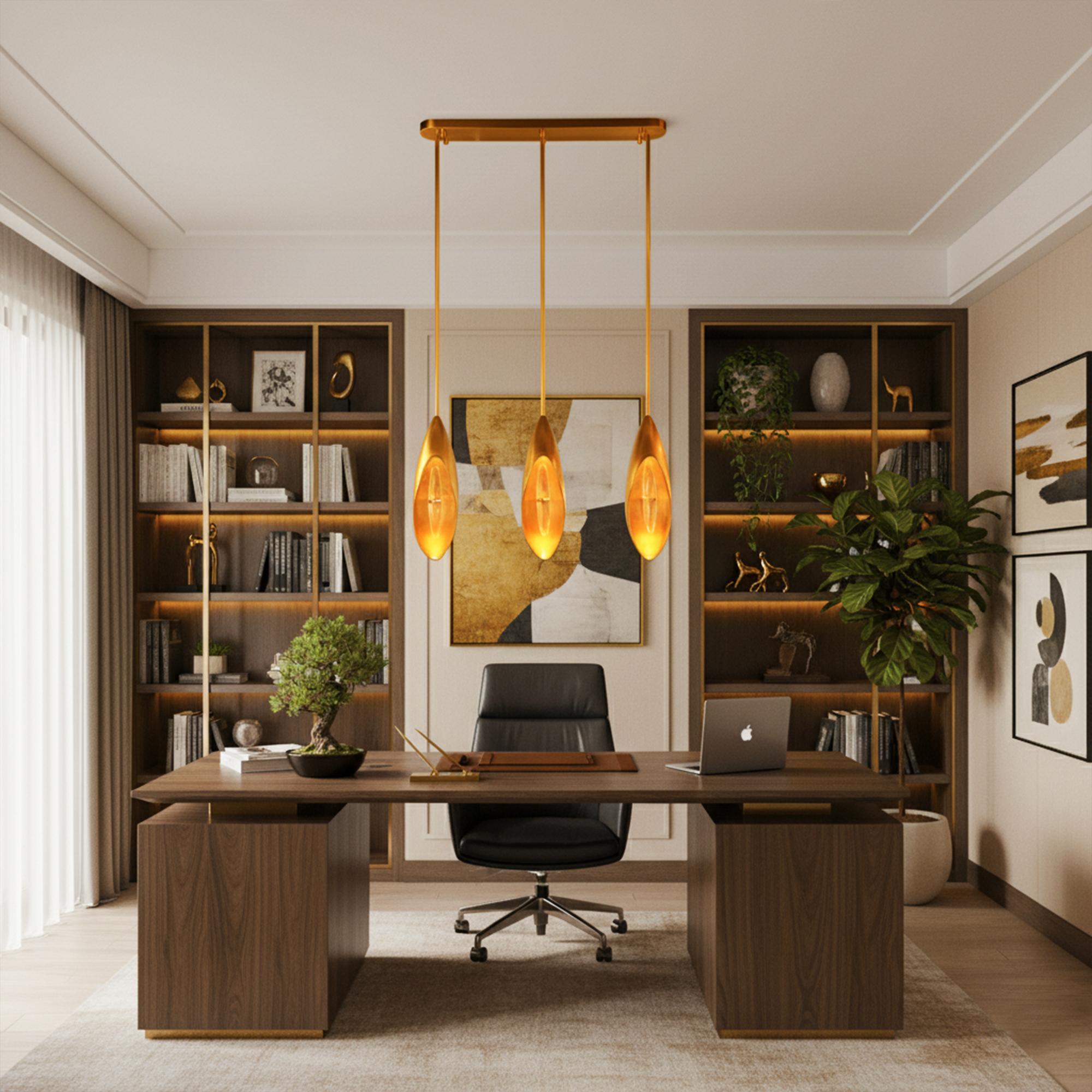 Lilly Chandelier - Elegantes Messing - Lilienblüten-Design mit anpassbaren Optionen im Angebot 1