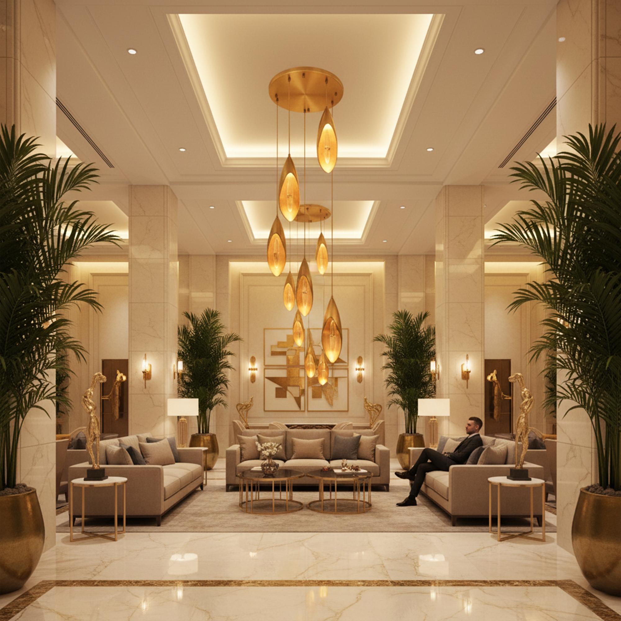 Lilly Chandelier - Elegantes Messing - Lilienblüten-Design mit anpassbaren Optionen (21. Jahrhundert und zeitgenössisch) im Angebot