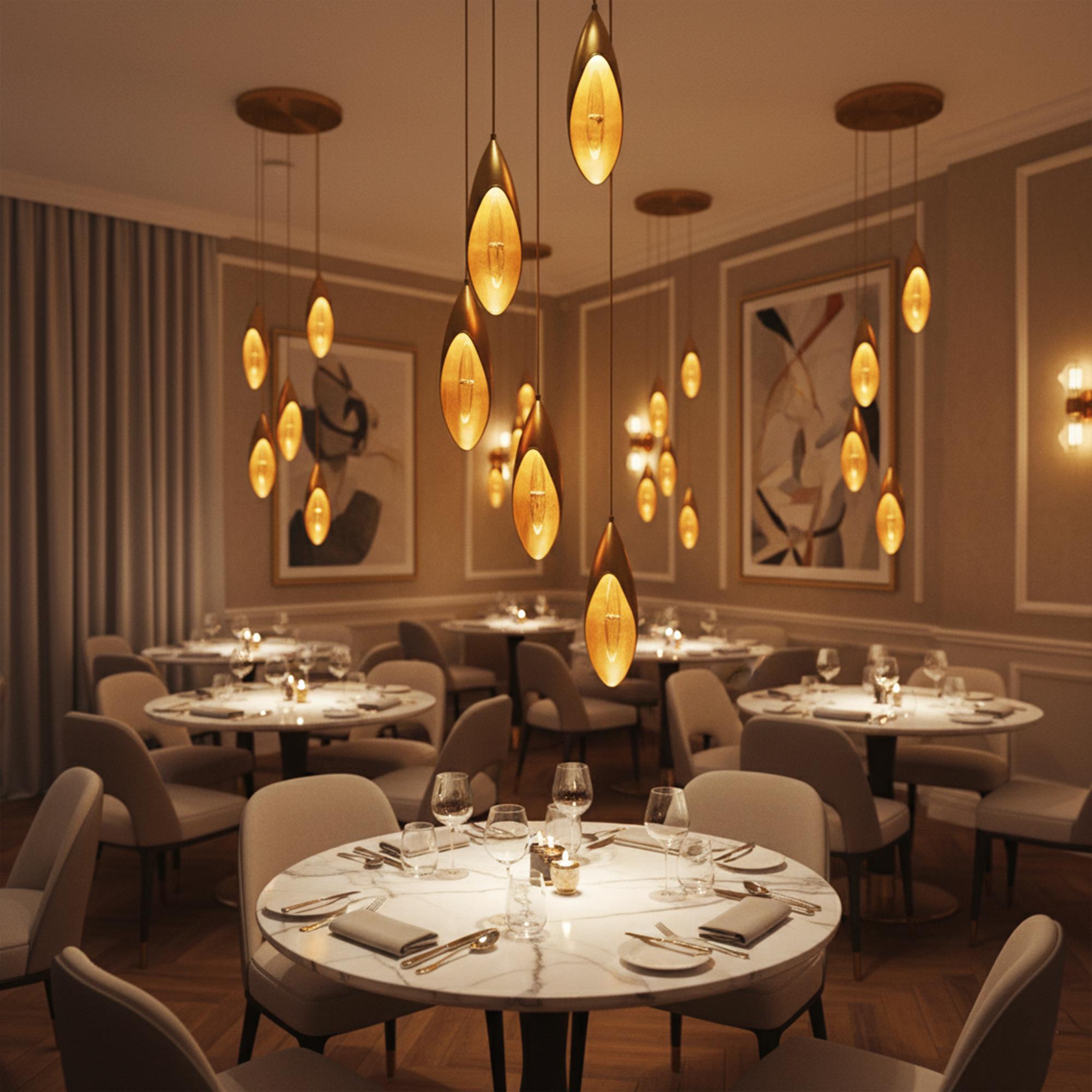 Lilly Chandelier - Elegantes Messing - Lilienblüten-Design mit anpassbaren Optionen im Angebot 3