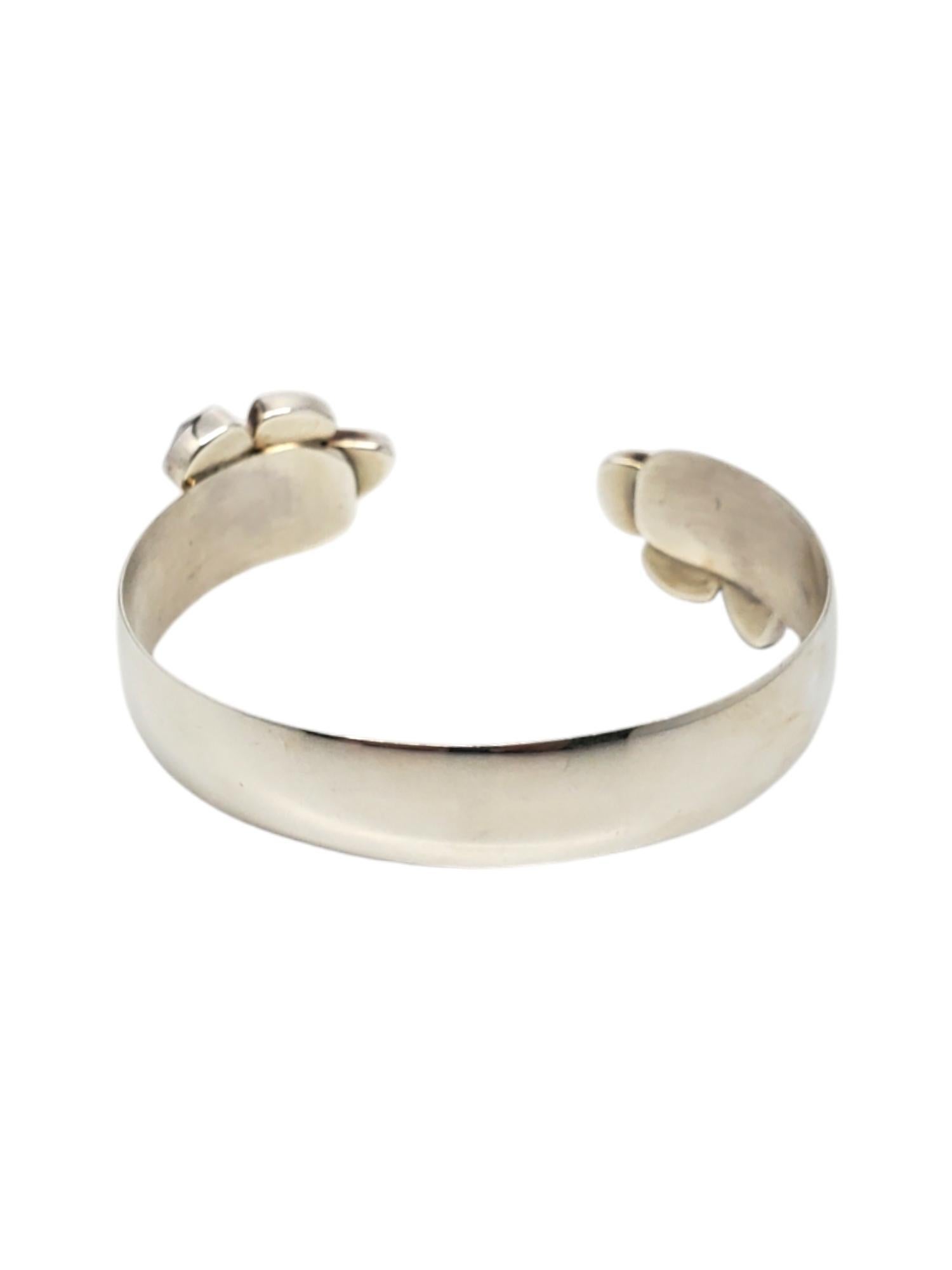 Lilly Barrack Sterling Silver Purple Gemstones Cuff Bracelet # 19503 In Good Condition In Washington Depot, CT