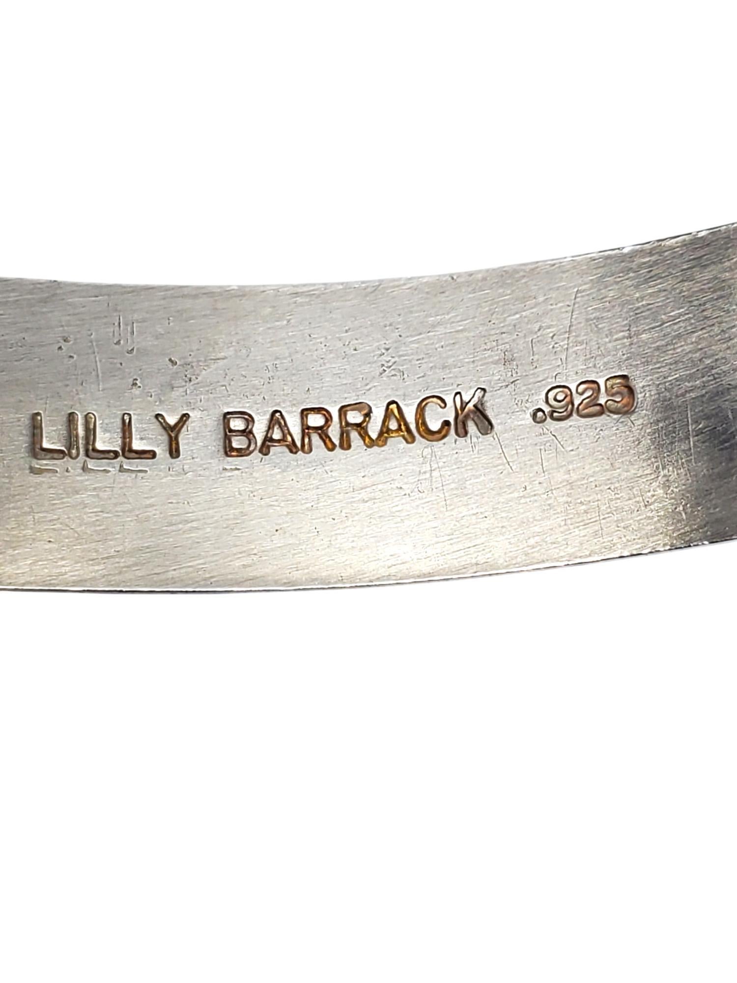 Lilly Barrack Sterling Silver Purple Gemstones Cuff Bracelet # 19503 2