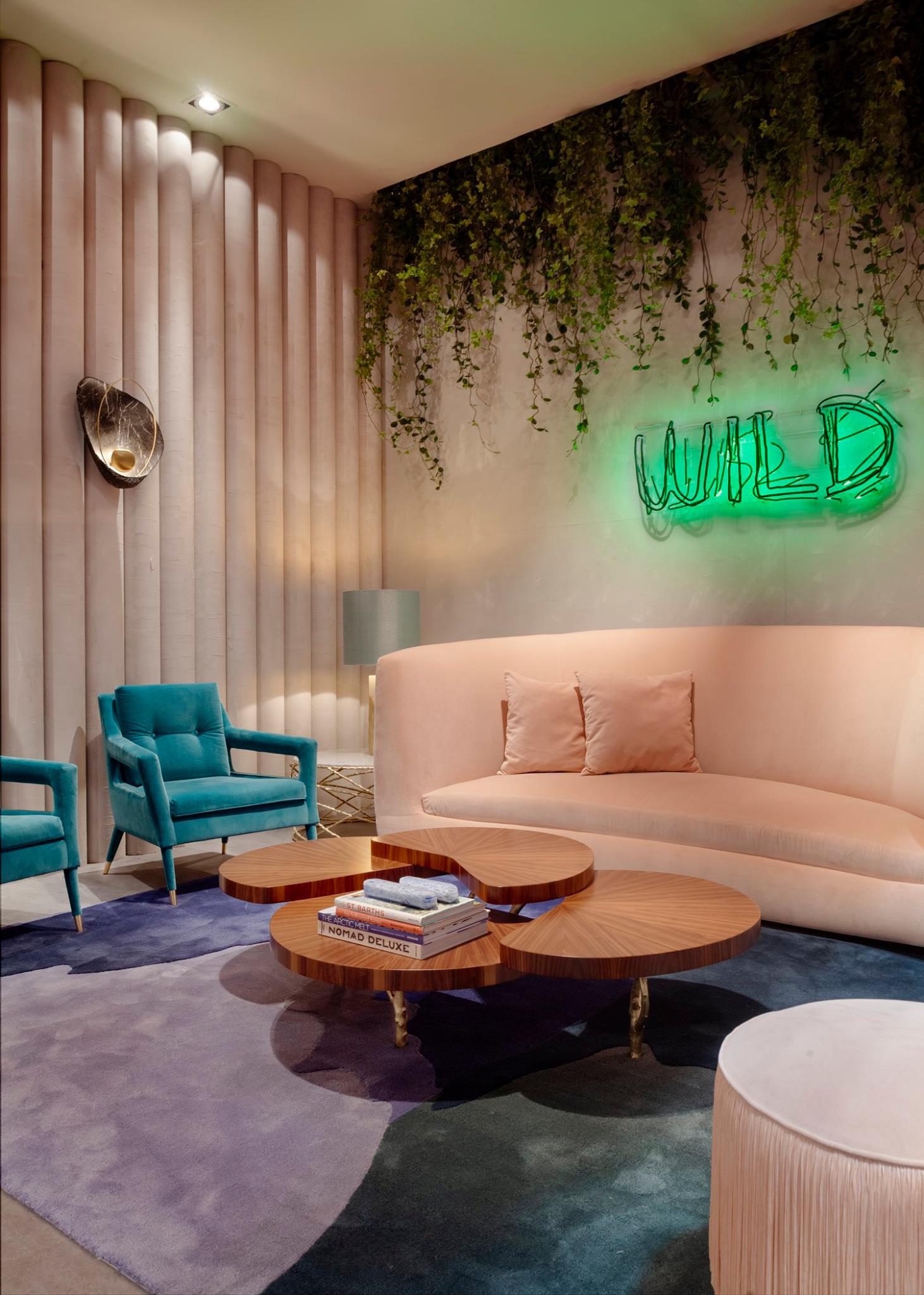 Lilly Coffee Table, Organic Cast Brass Legs & Cascading Glossy Lacquered Tops For Sale 5