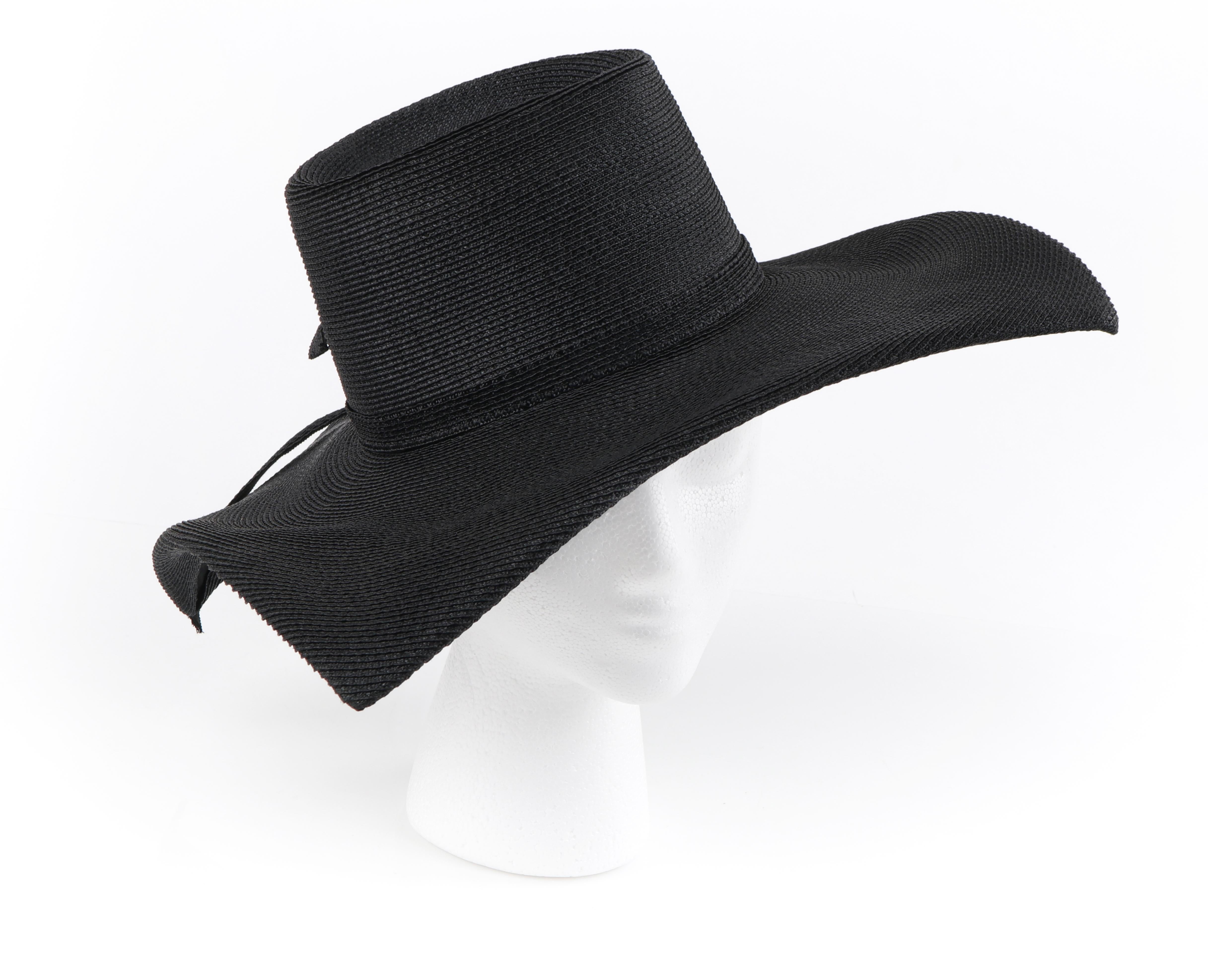 Square Brim Sculptural Sun Hat NOS 