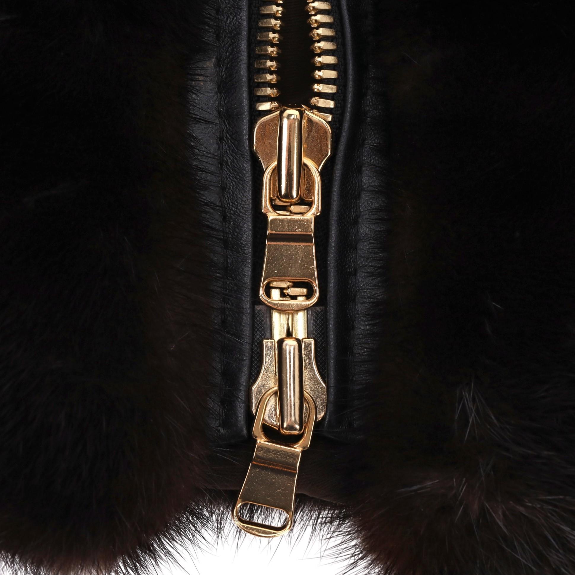 Women's Lilly E Violetta Hooded Mink Fur Coat