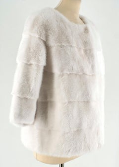 Lilly e Violetta White Fur Jacket SIZE 42
