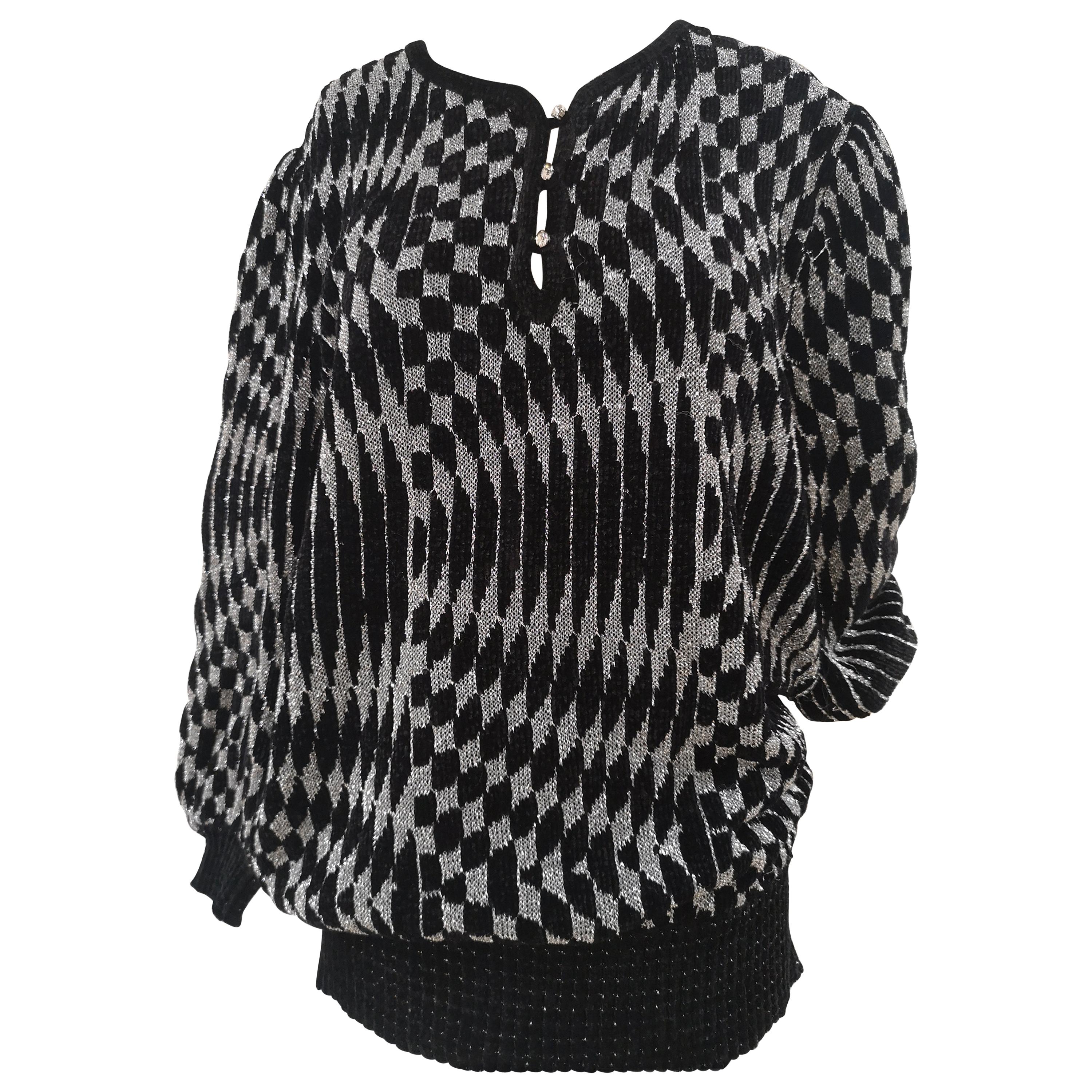 Lilly florence black and silver sweater