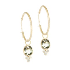 Lilly Green Tourmaline 18 Karat Gold Earrings