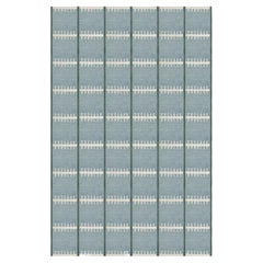 Lilly Handcrafted Wool Rug in Blue by Layered, Scandinavian Design