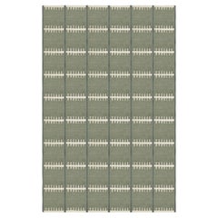 Lilly Handcrafted Wool Rug in Green by Layered, Scandinavian Design