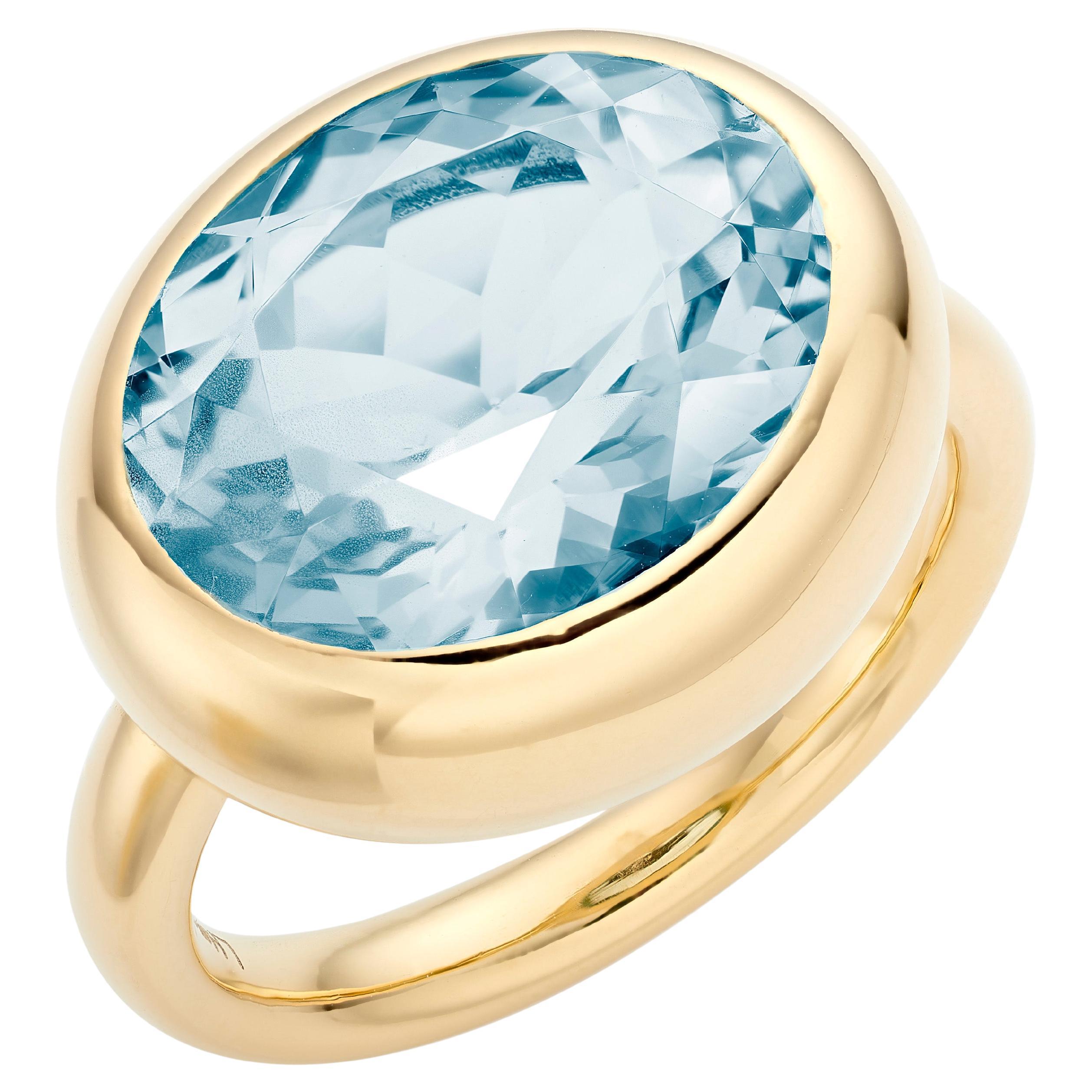 Lilly Hastedt Aquamarine Pod Ring For Sale