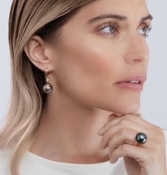 Lilly Hastedt Bague en or rose avec perle noire de Tahiti et perle