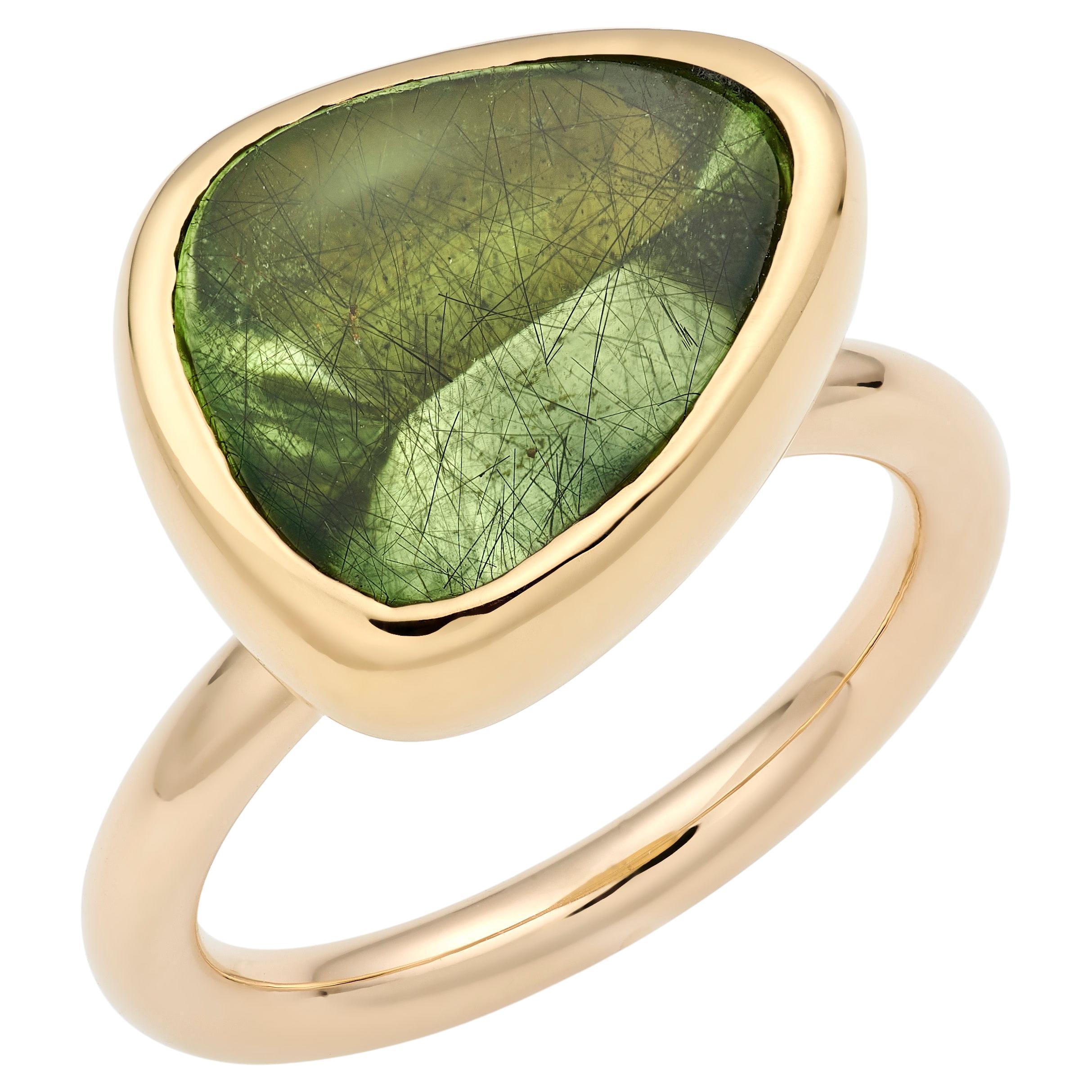 Lilly Hastedt Peridot-Cocktail Pod-Ring im Angebot