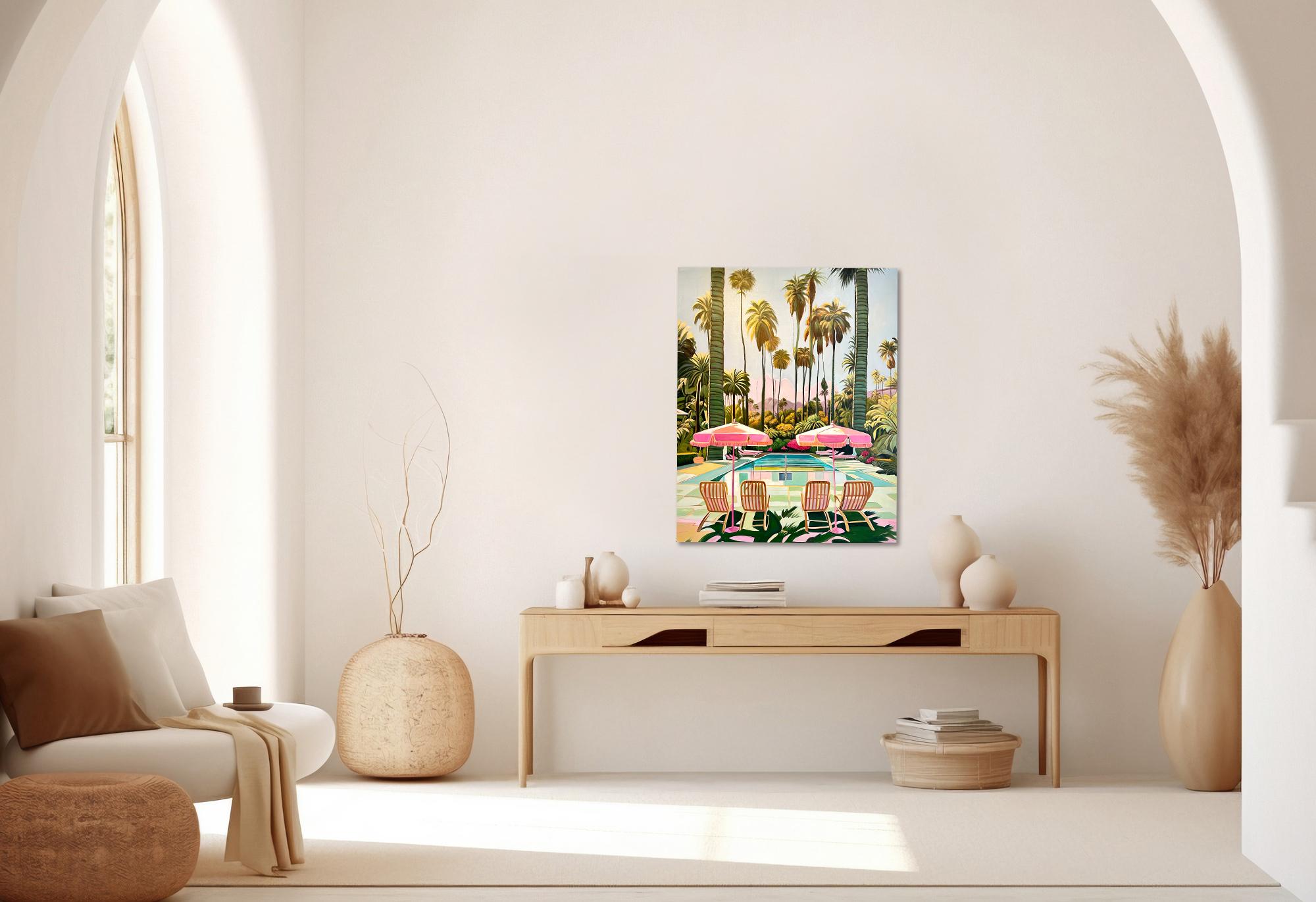 California Dreams - Pittura ad olio di architettura contemporanea 8