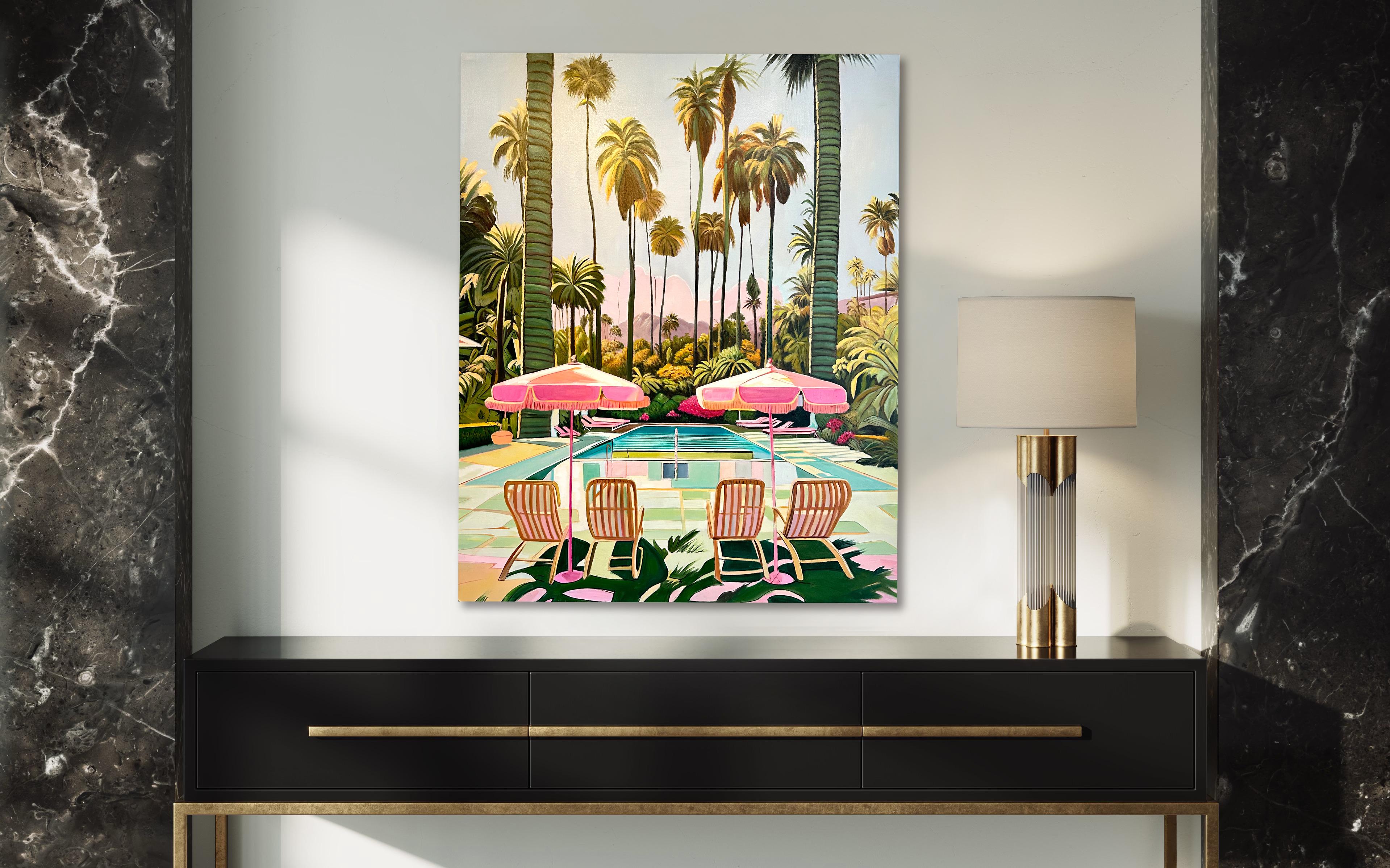 California Dreams - Pittura ad olio di architettura contemporanea 1