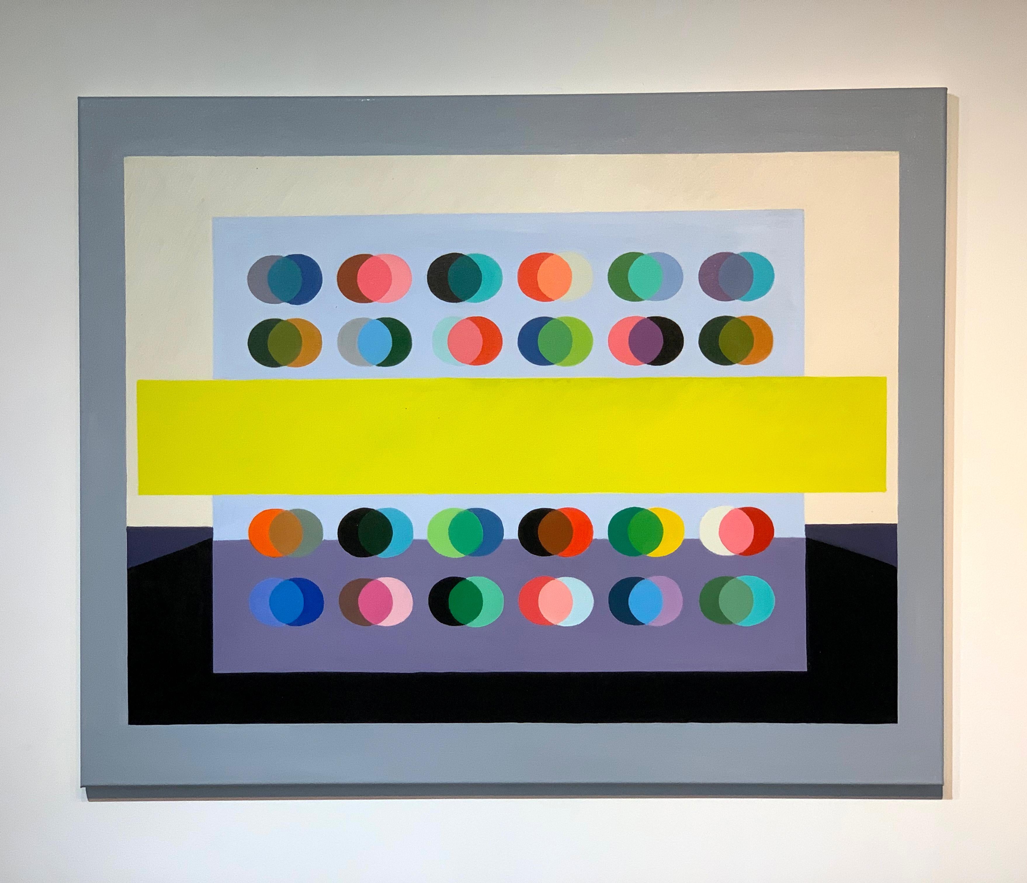 Dream Big by Lilly Muth - Contemporary geometric abstraction - Oil Painting For Sale 1