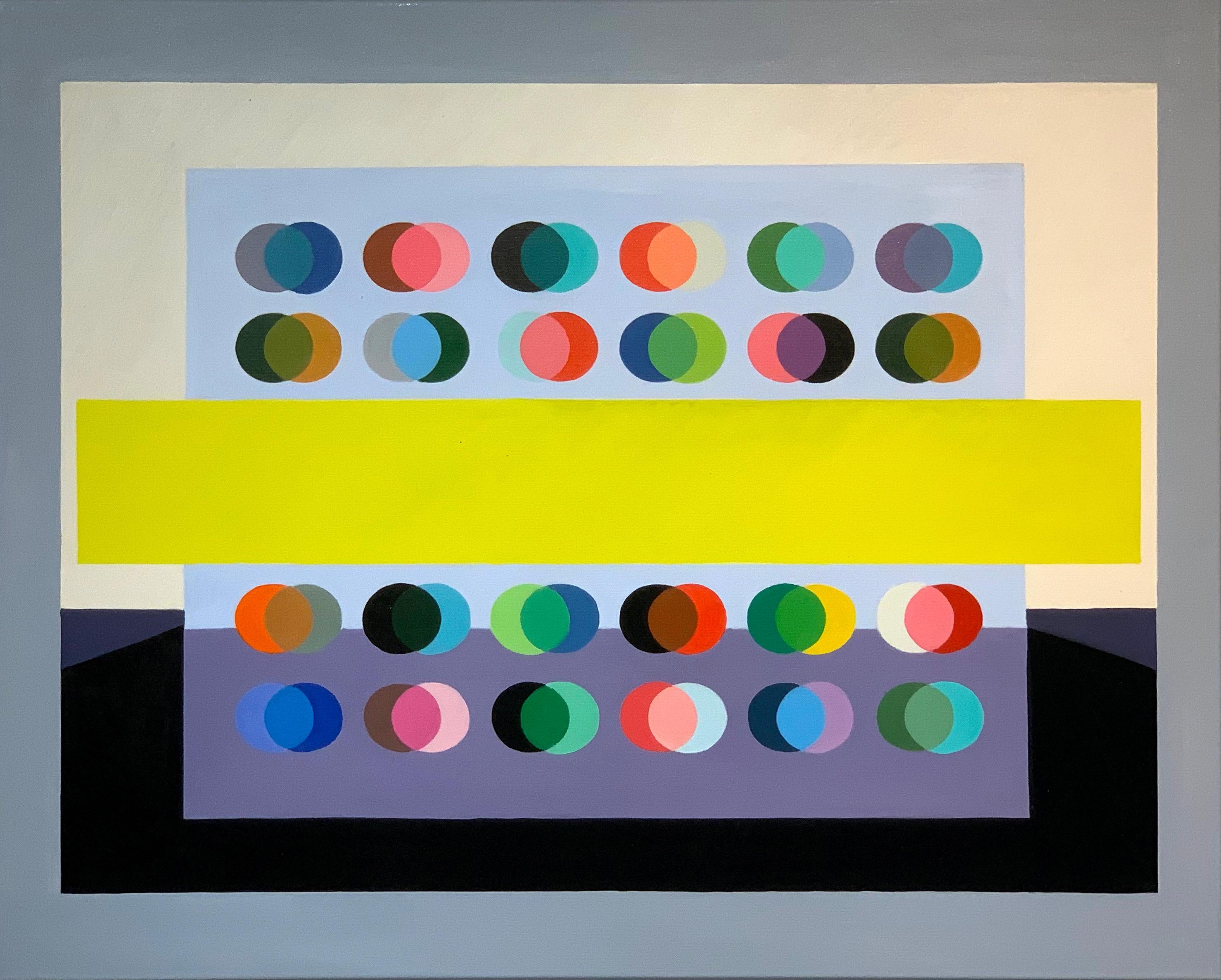 Dream Big by Lilly Muth - Contemporary geometric abstraction - Oil Painting