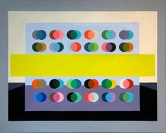 Dream Big de Lilly Muth - Abstraction géométrique contemporaine - Peinture à l'huile
