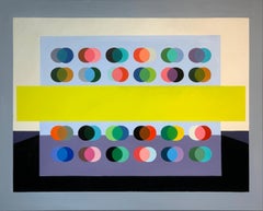 Dream Big par The Lilly Muth - Abstraction géométrique contemporaine - Peinture à l'huile
