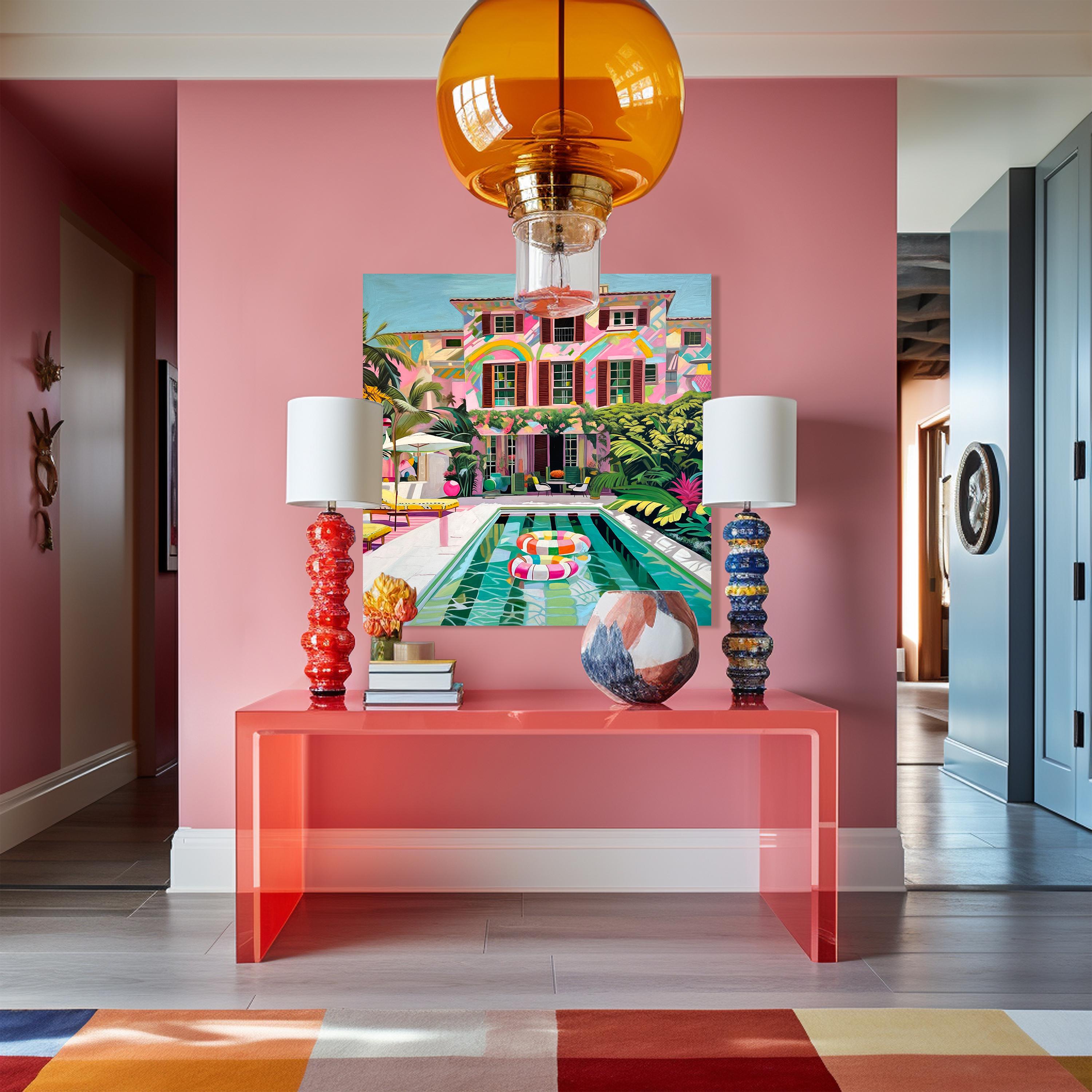 I dipinti architettonici di The Lilly Muth trasportano gli spettatori in un viaggio visivo in un mondo diverso, dove l'immaginazione non conosce limiti e i confini tra realtà e fantasia si confondono in un arazzo ipnotico di colori, forme ed