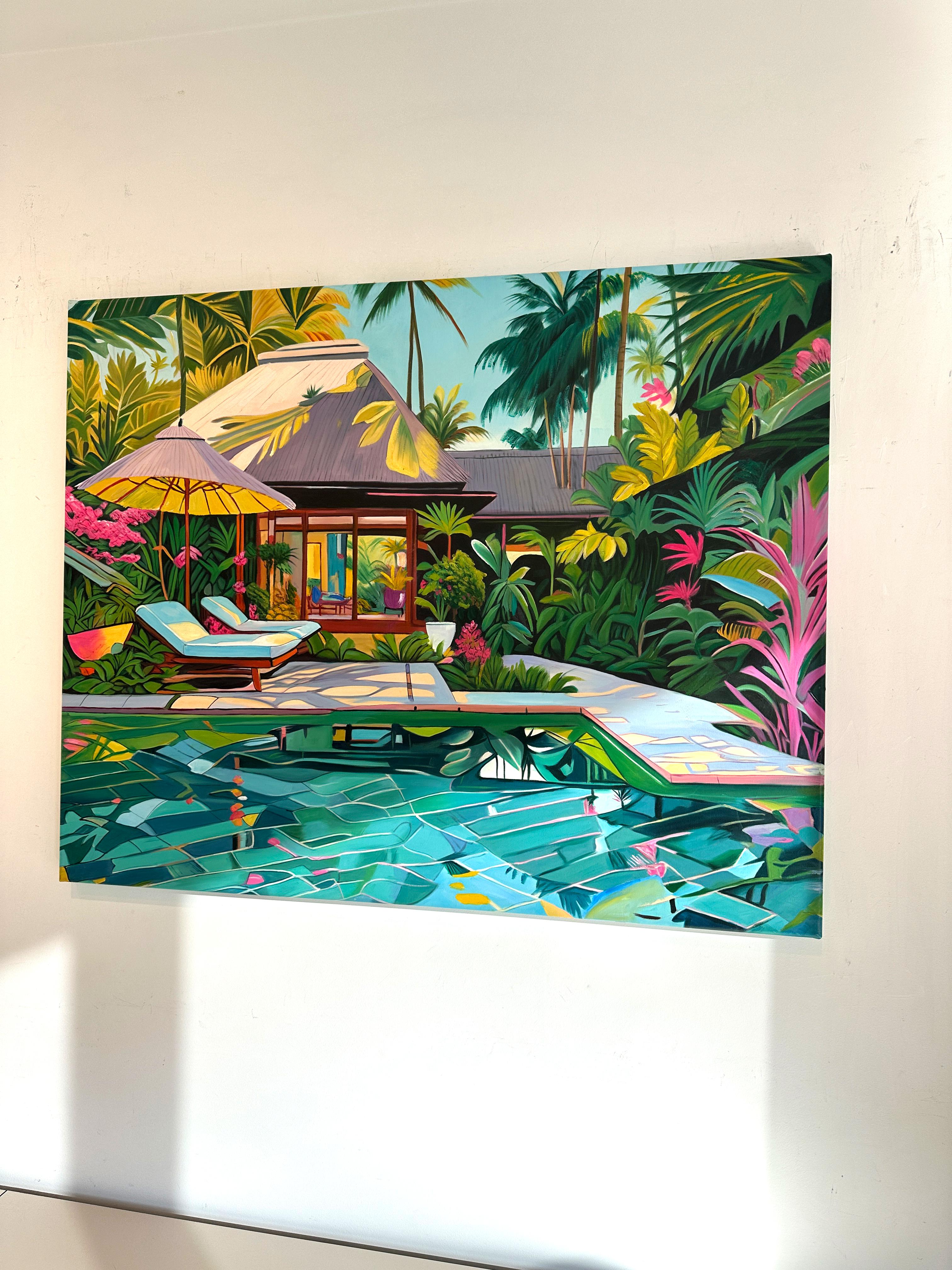 Sogniamo insieme - Pittura ad olio di architettura contemporanea 5