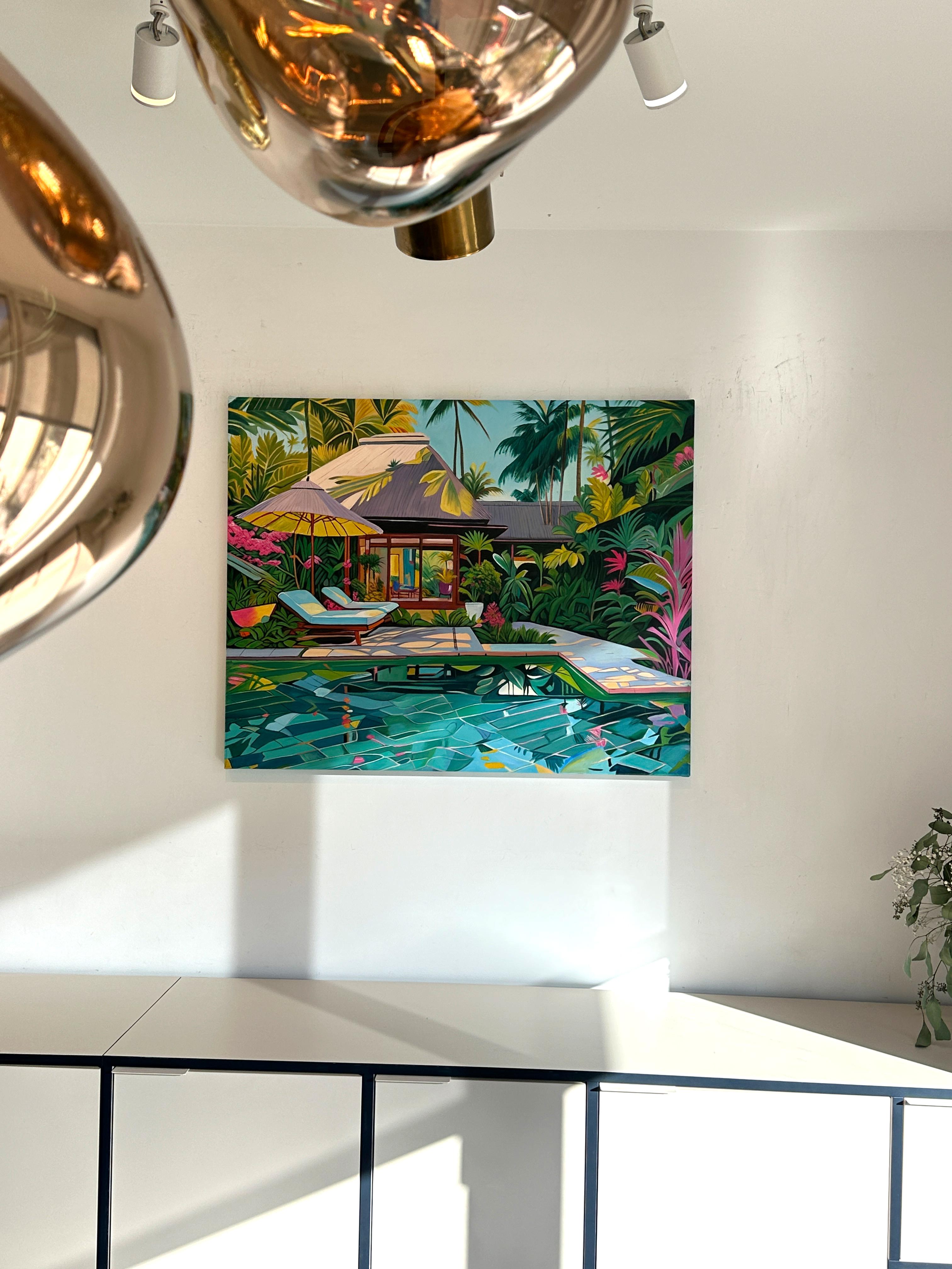 Sogniamo insieme - Pittura ad olio di architettura contemporanea 7