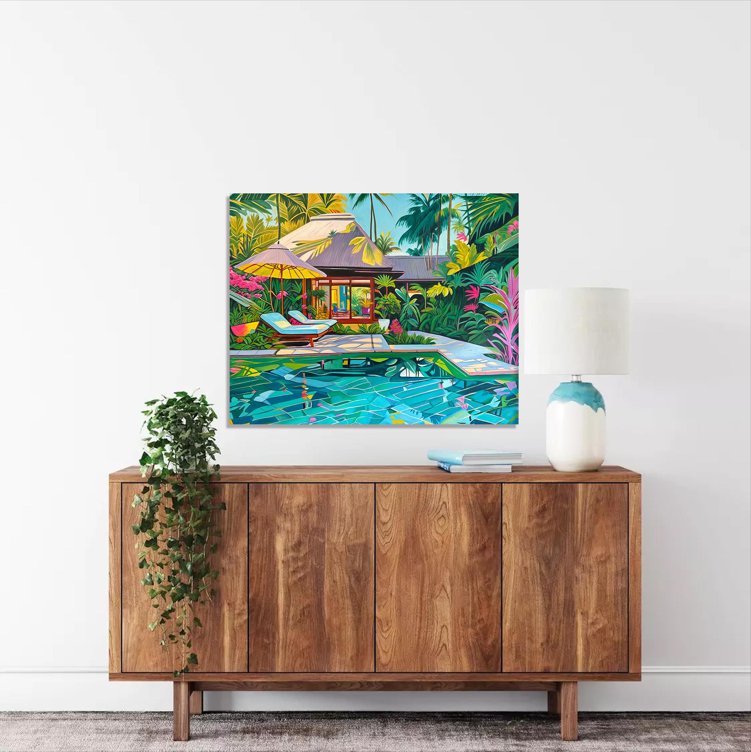 Sogniamo insieme - Pittura ad olio di architettura contemporanea 8