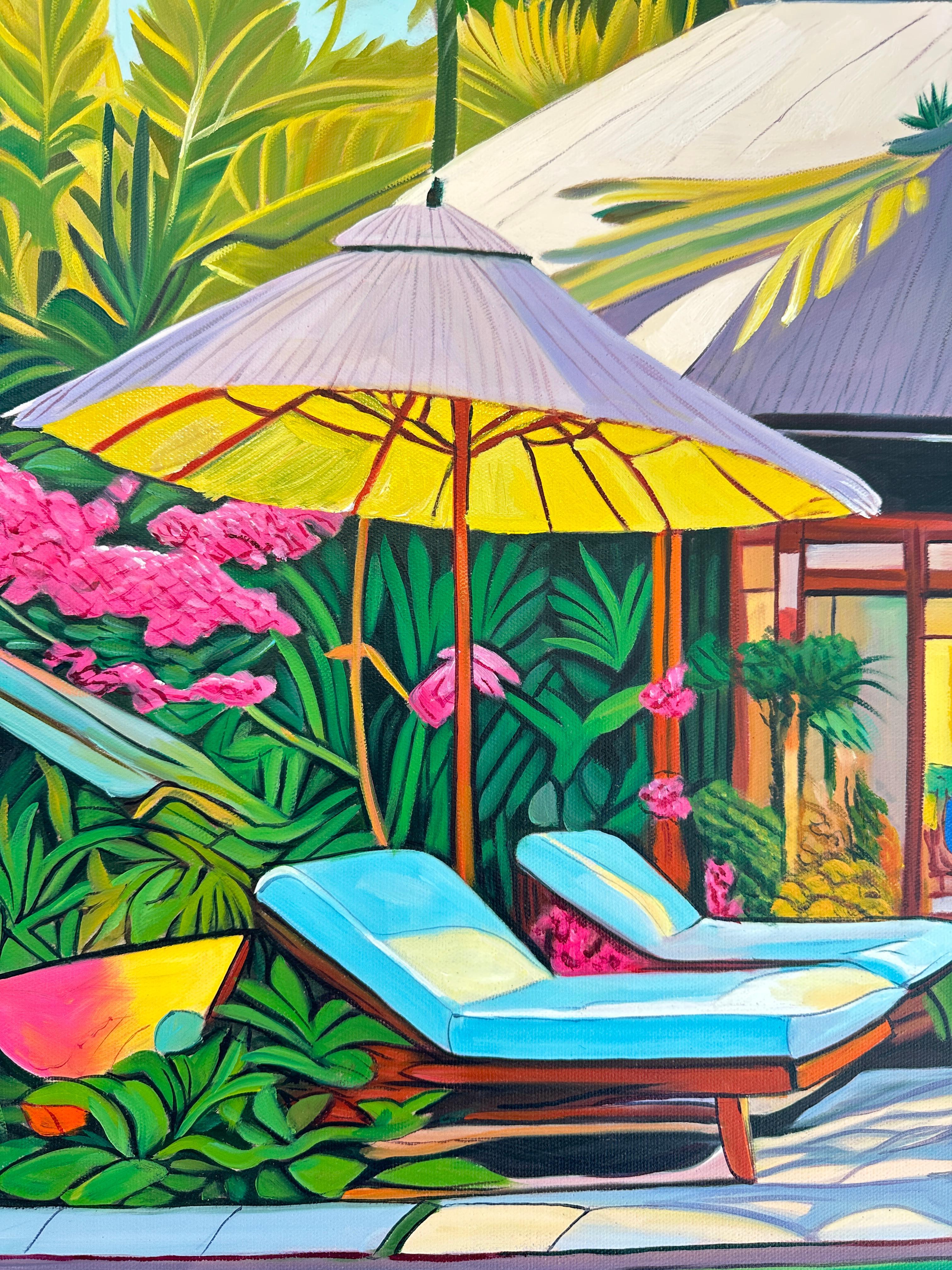 Sogniamo insieme - Pittura ad olio di architettura contemporanea 1