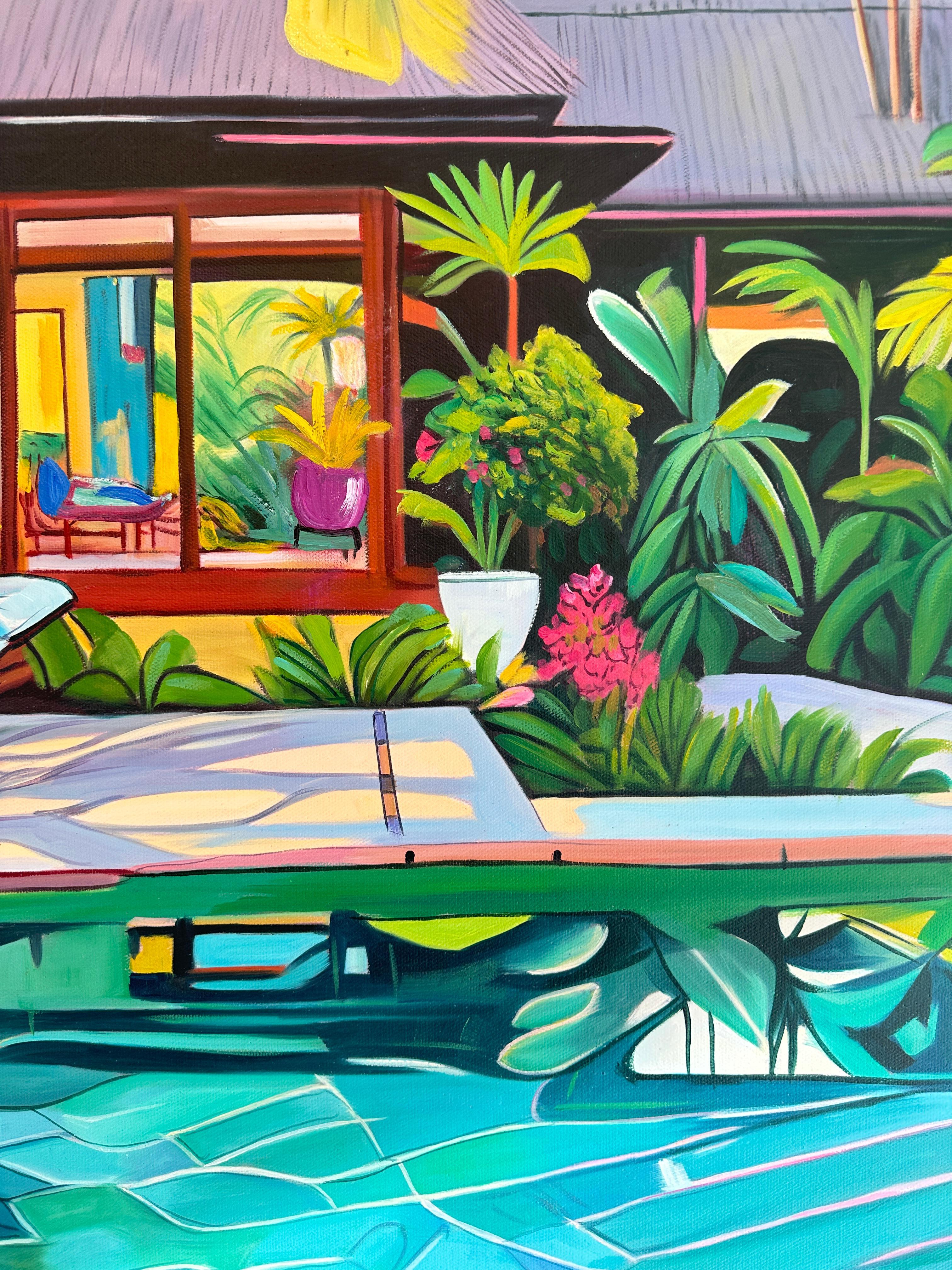 Sogniamo insieme - Pittura ad olio di architettura contemporanea 3