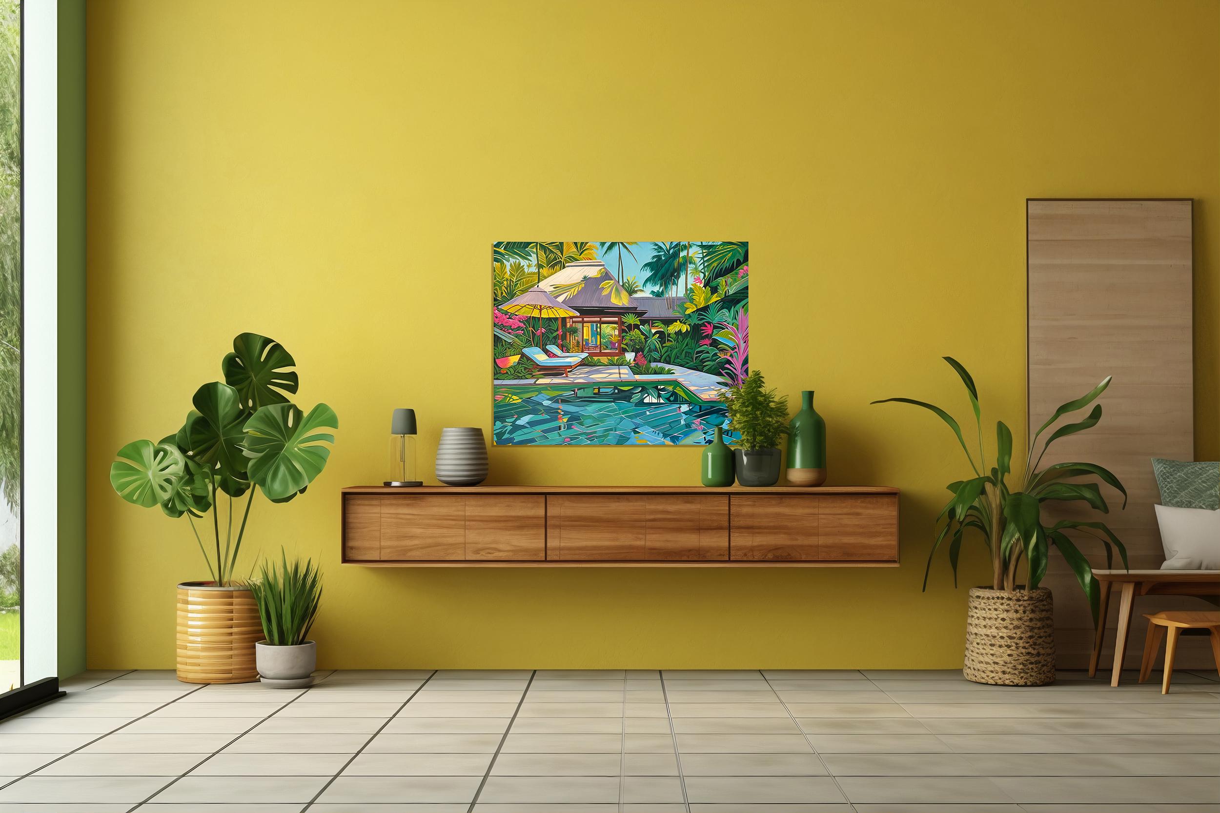 Sogniamo insieme - Pittura ad olio di architettura contemporanea 4