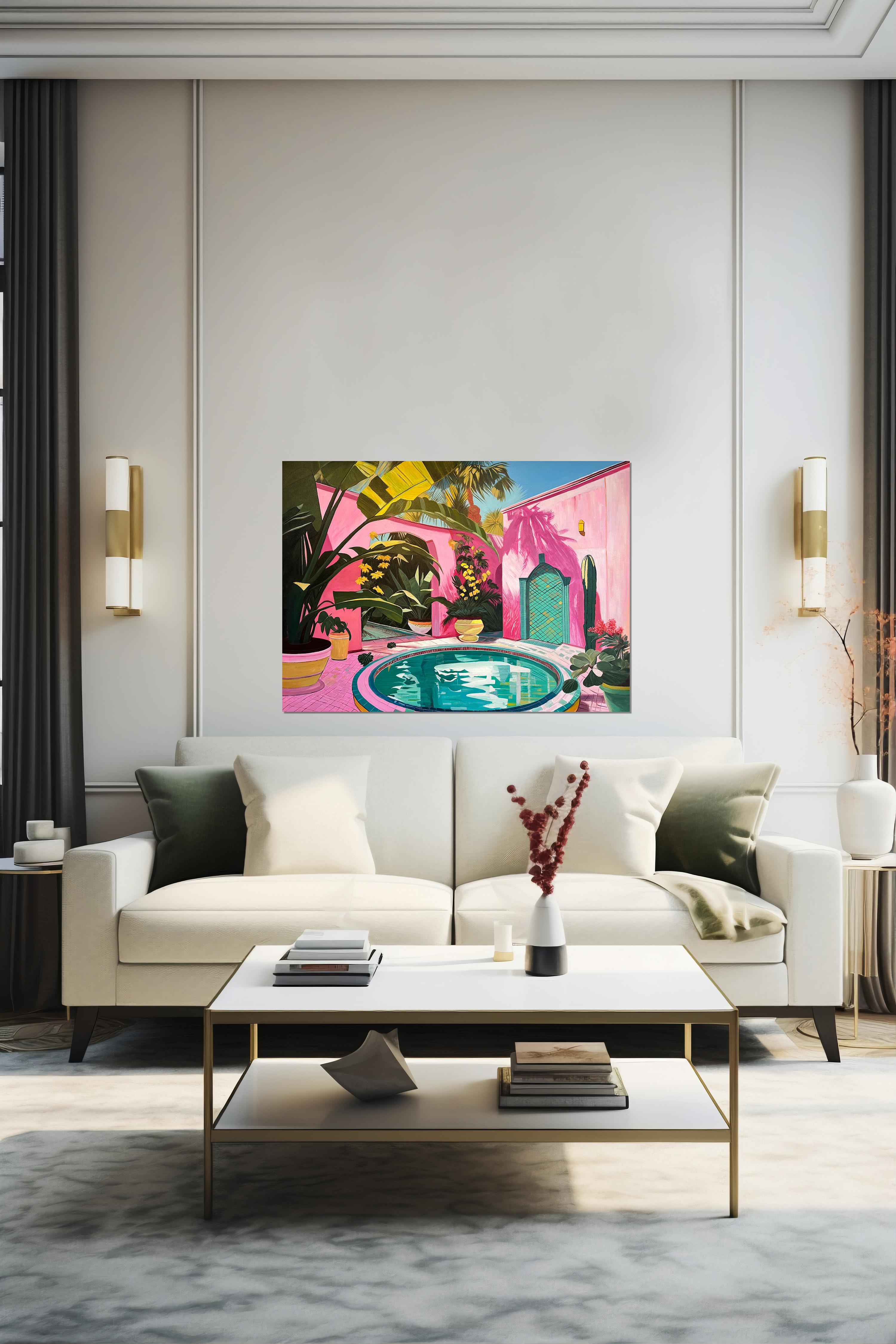 Love to figure out di Lilly Muth - Pittura ad olio di architettura contemporanea 2