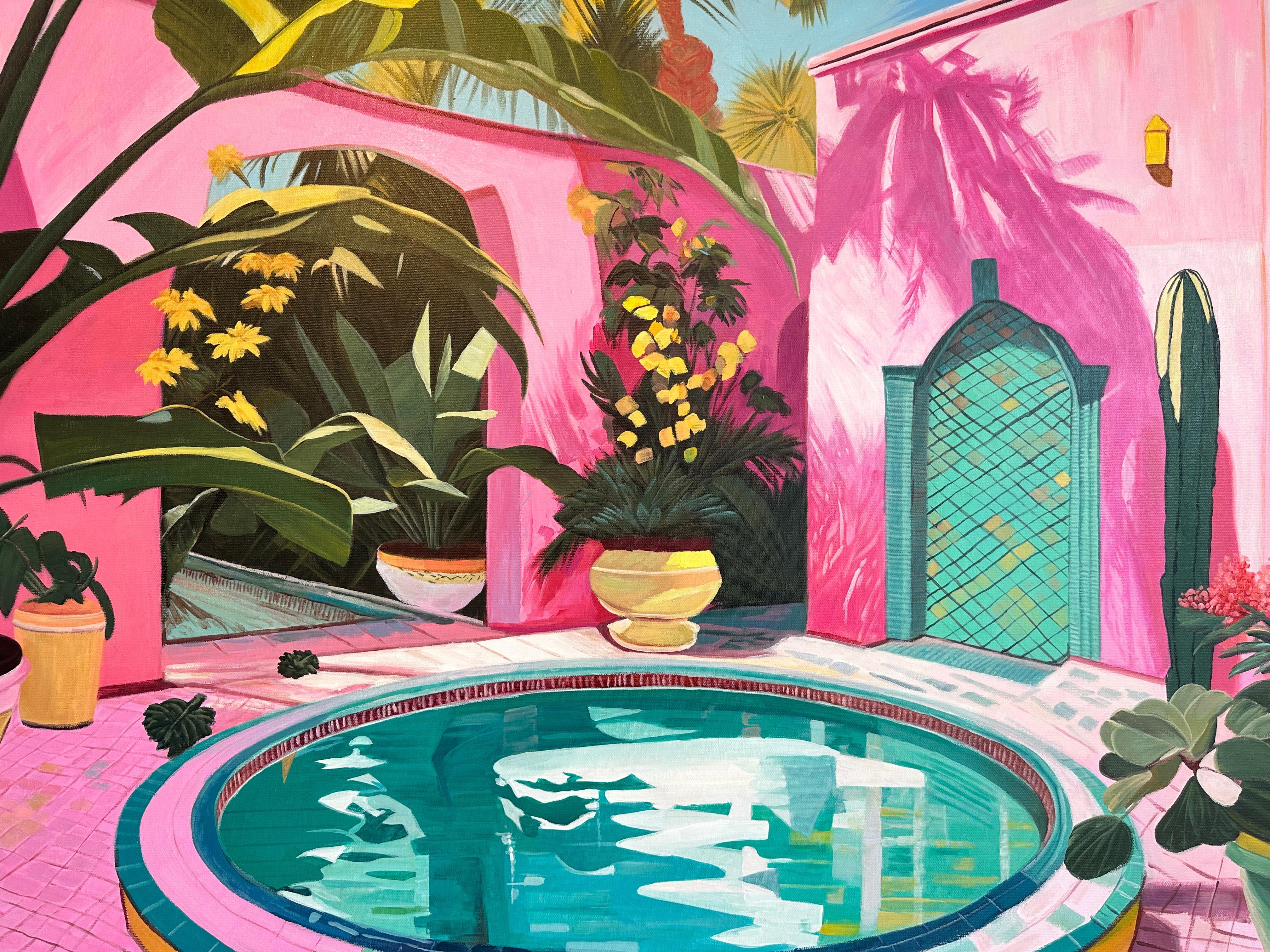 Love to figure out di Lilly Muth - Pittura ad olio di architettura contemporanea 3