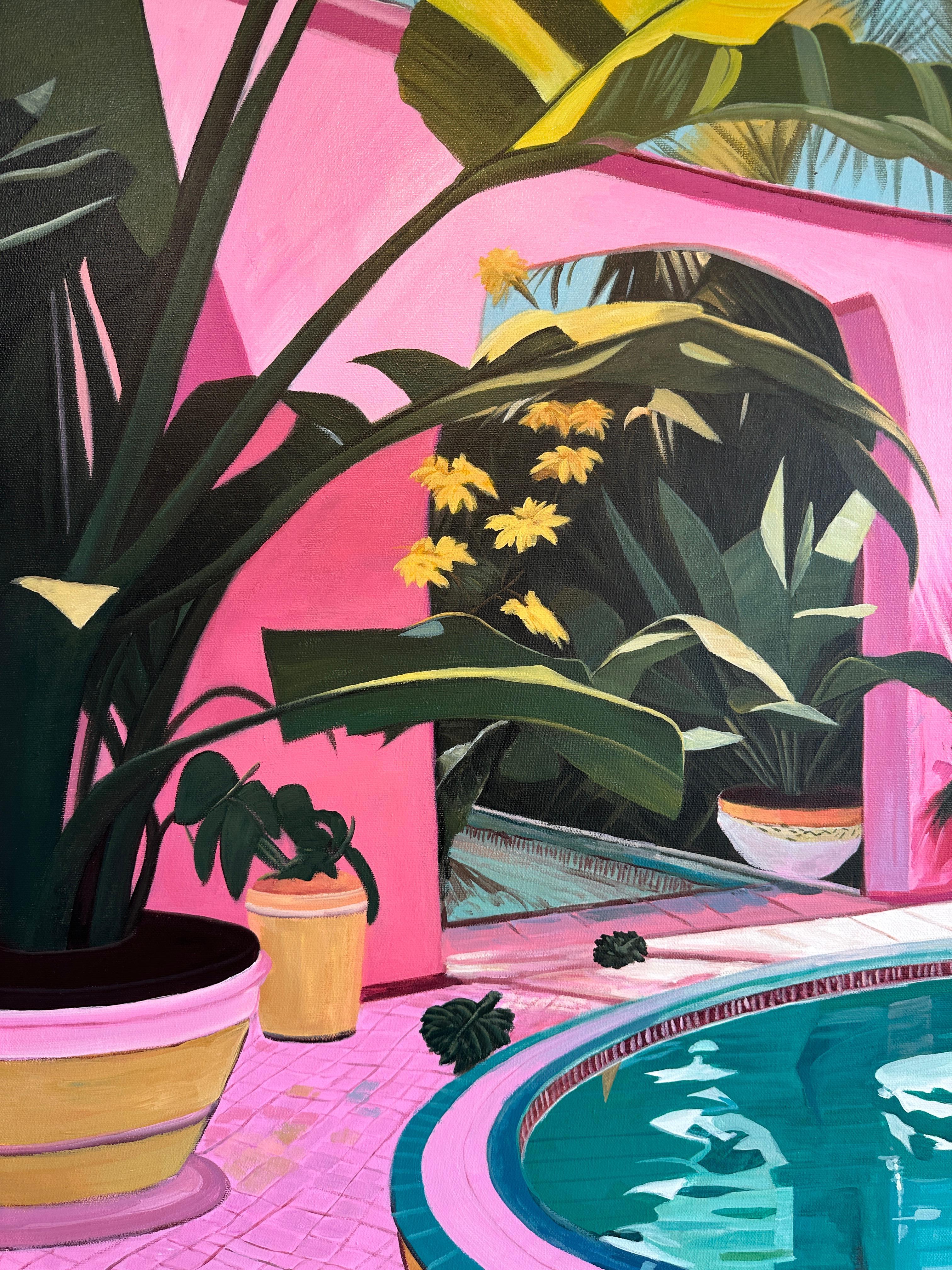 Love to figure out di Lilly Muth - Pittura ad olio di architettura contemporanea 7